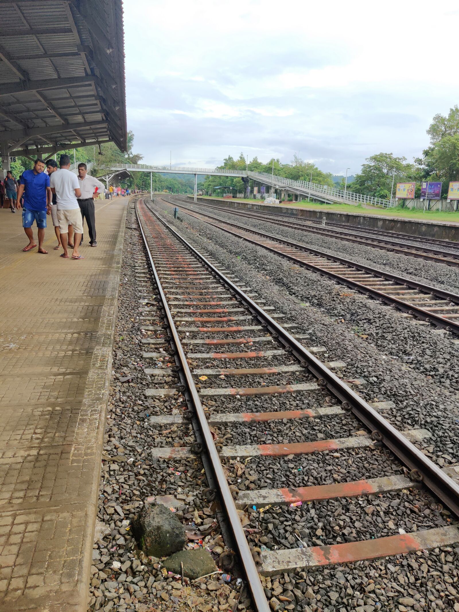 OnePlus GM1901 sample photo. Track, railways station, indianrailways photography