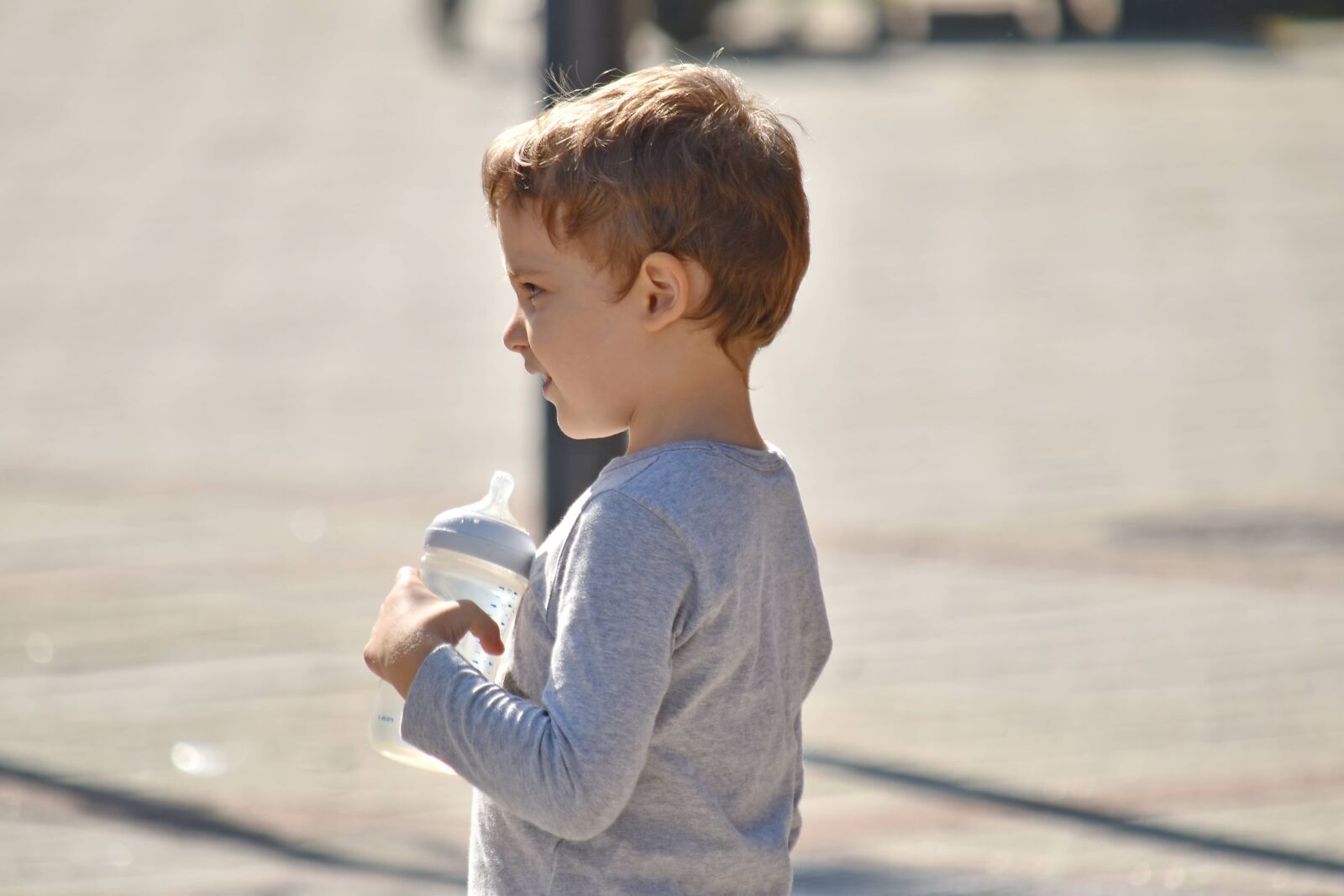 Nikon D5500 sample photo. Baby, child, drinking water photography