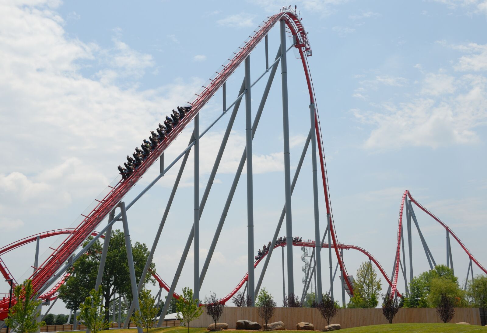 Nikon D200 sample photo. Roller coaster, people, thrill photography