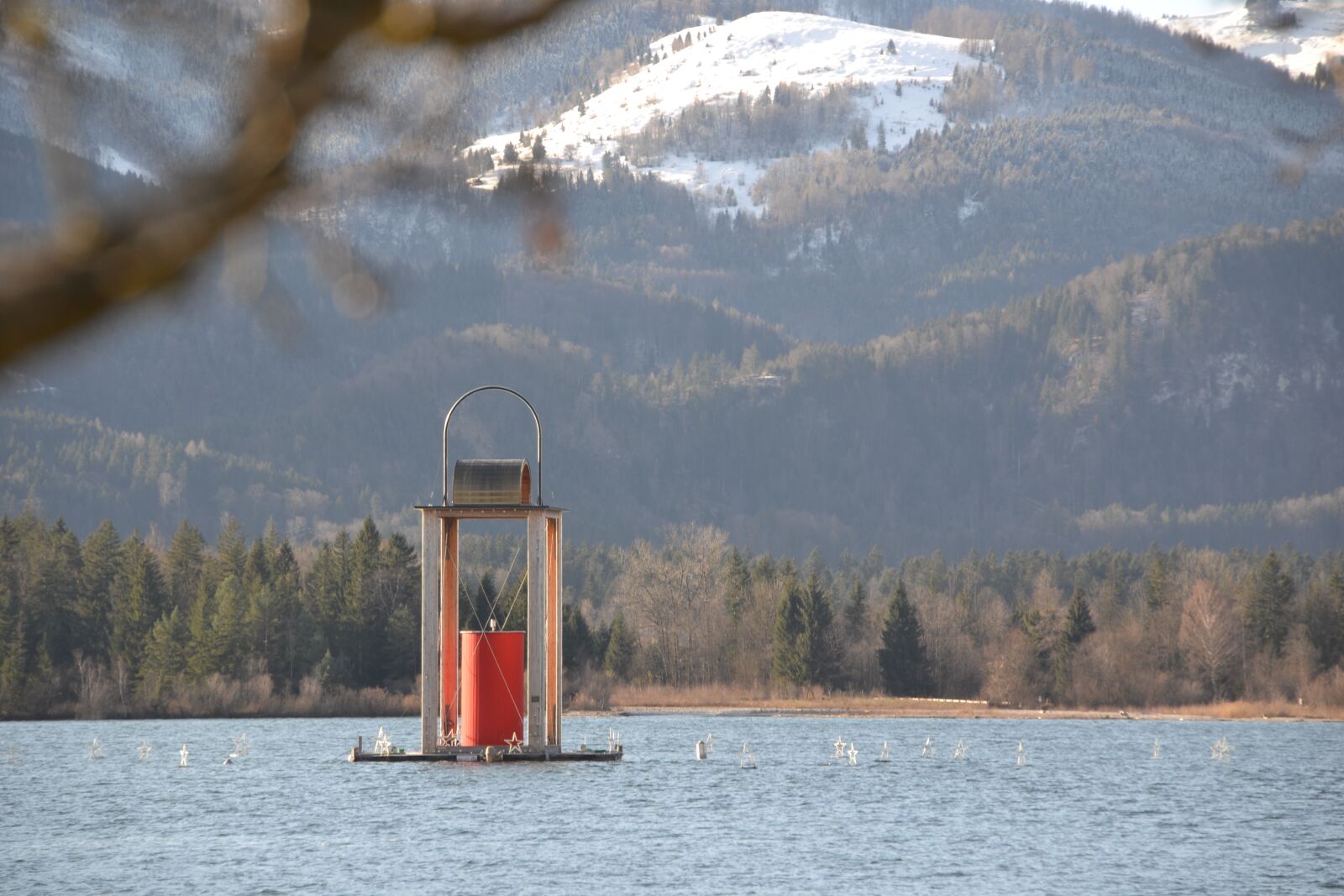 Nikon D3100 sample photo. Lake, winter, nature photography