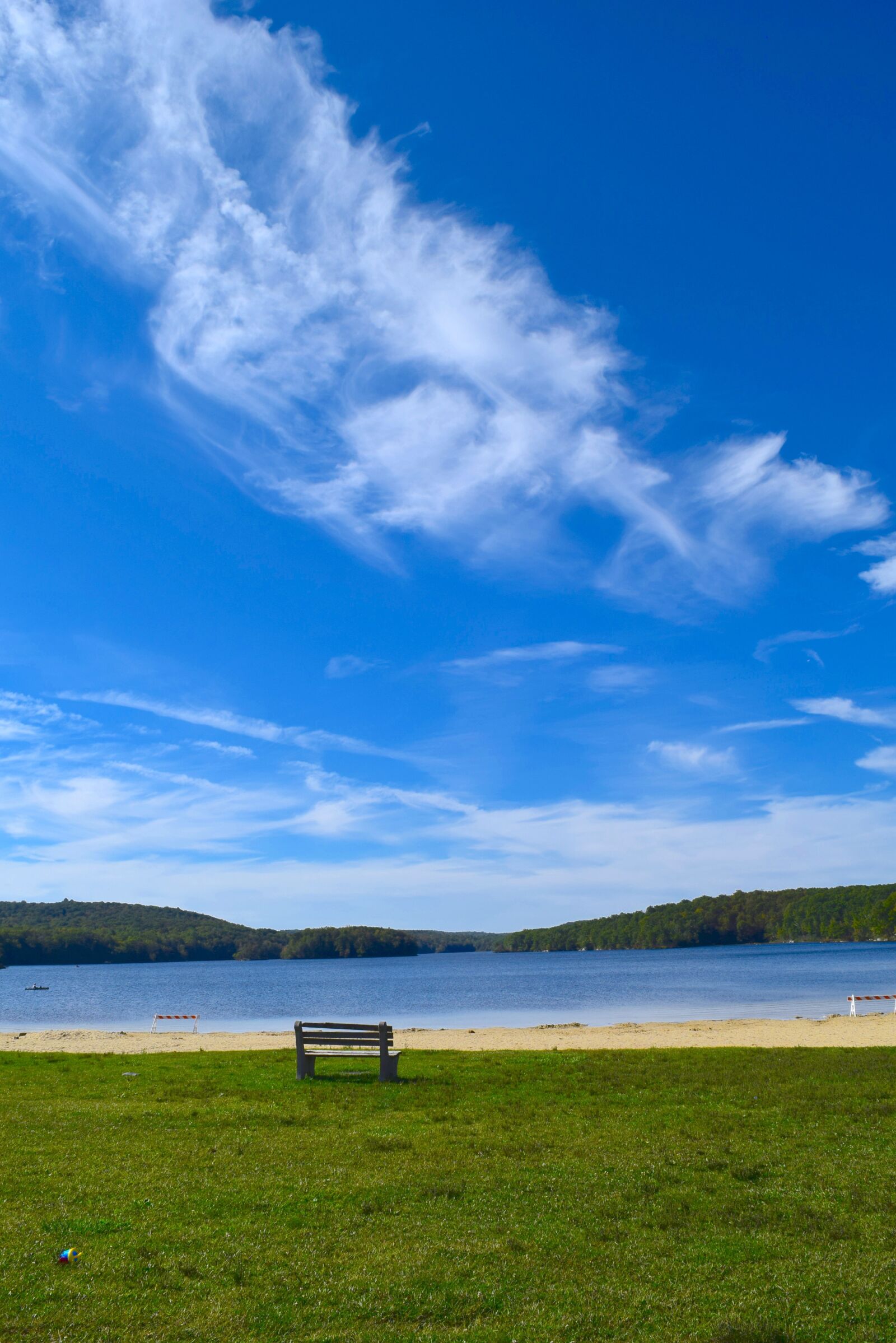 Nikon D3300 sample photo. Lake, park, bench photography