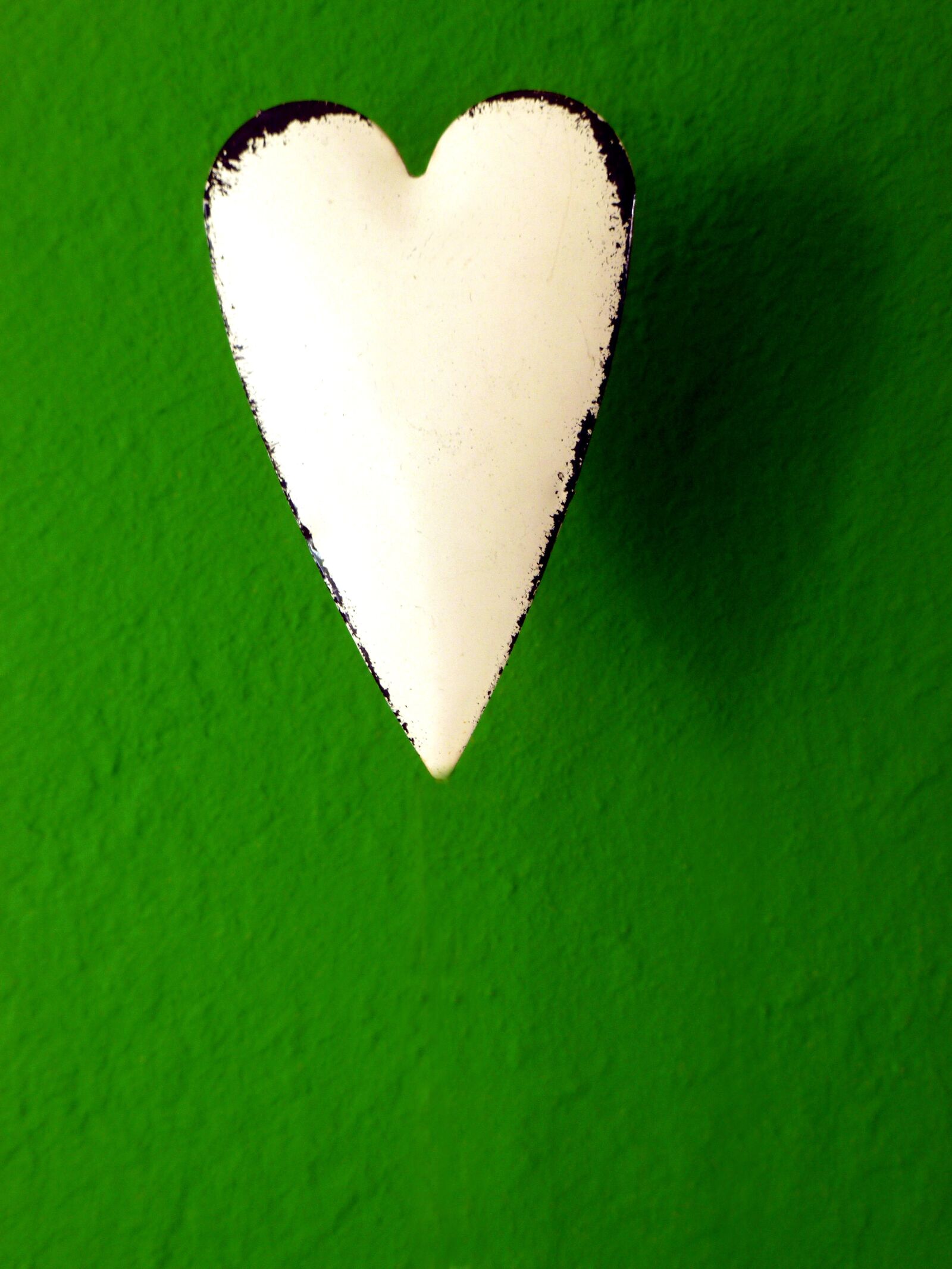 Panasonic DMC-FS37 sample photo. Heart, white, green photography