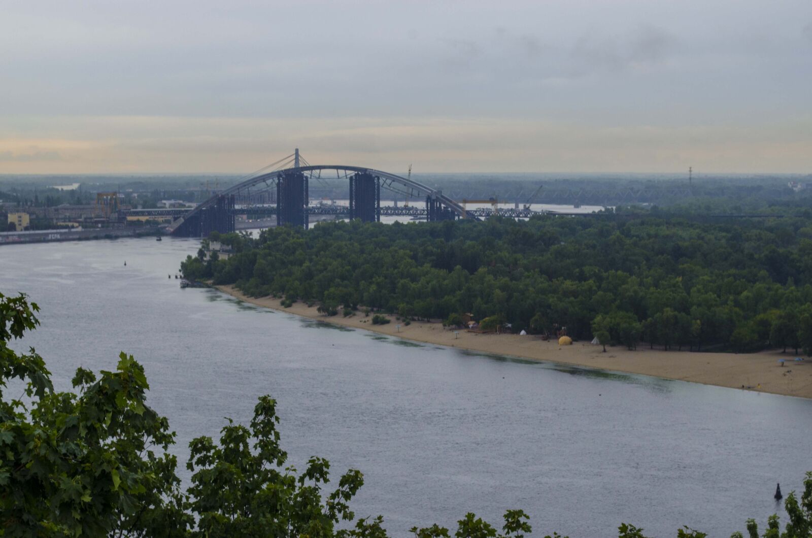 Nikon D5100 sample photo. Dnieper, bridge, ukraine photography