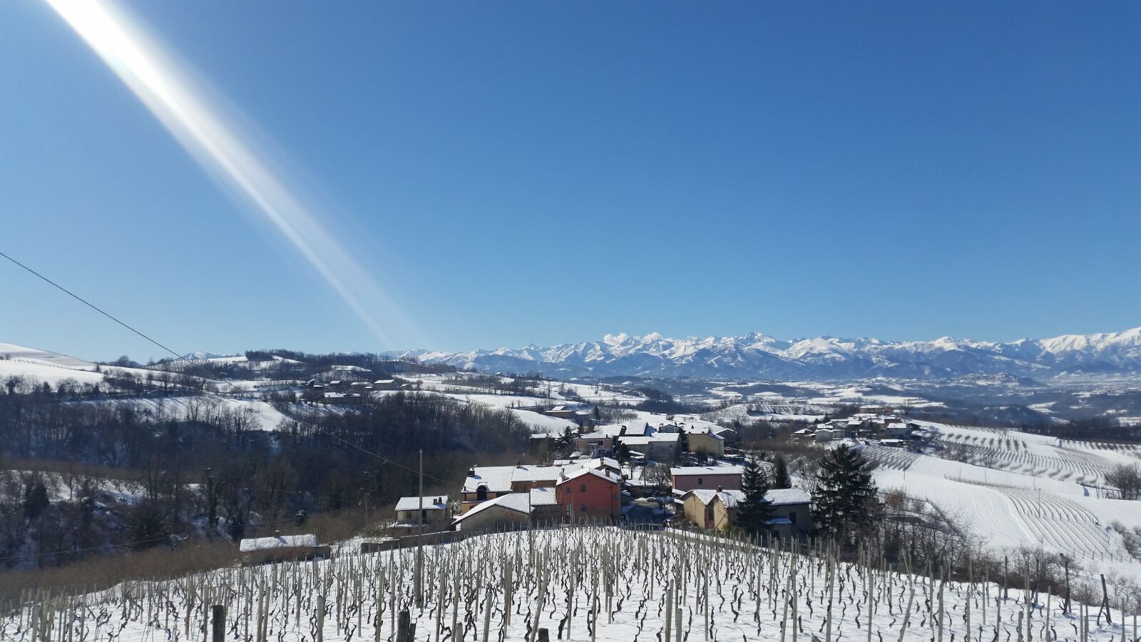 Samsung Galaxy S5 sample photo. Langhe, hills, winter photography