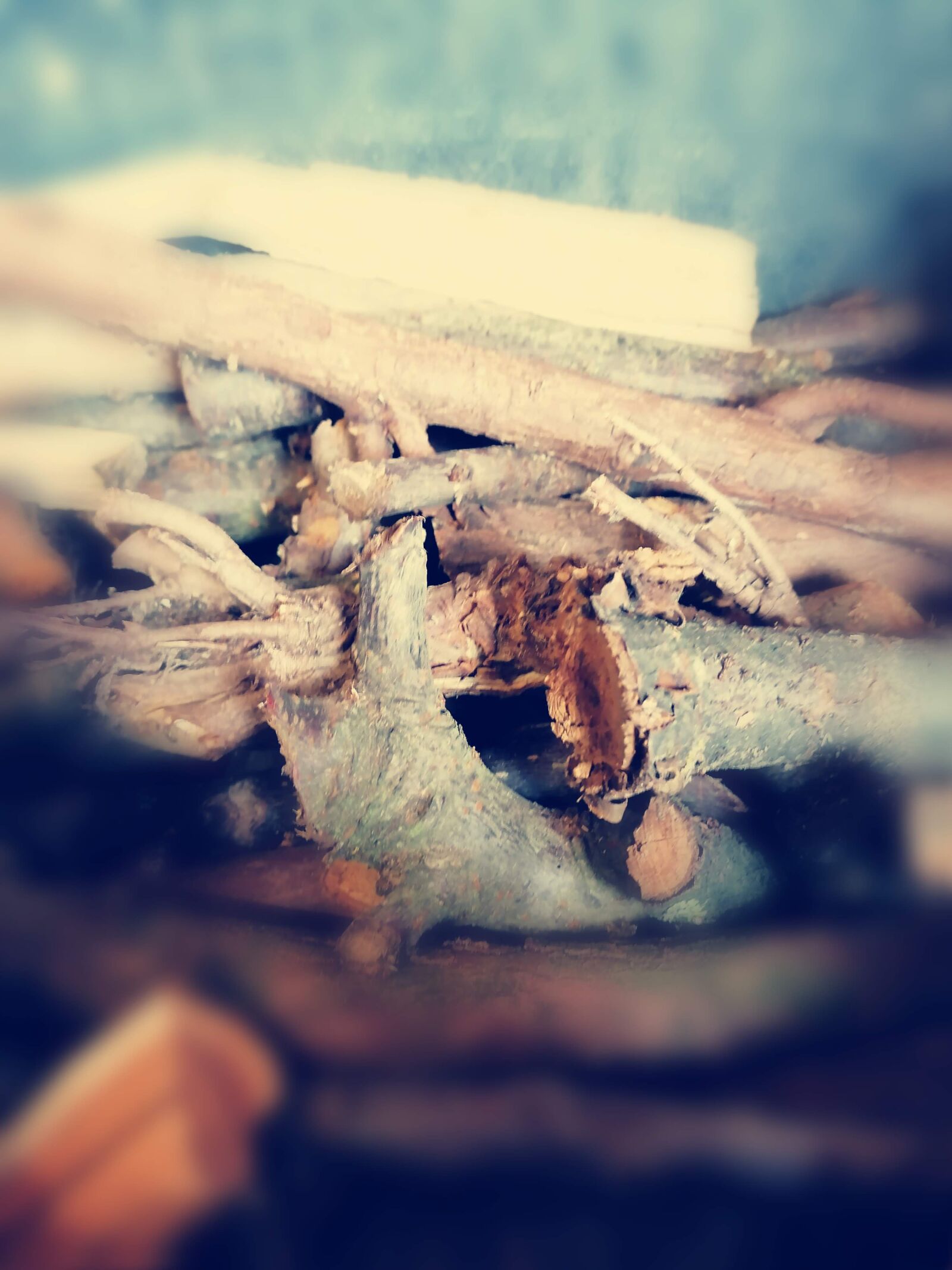 HUAWEI P30 LITE sample photo. Holz, kamin, blur photography