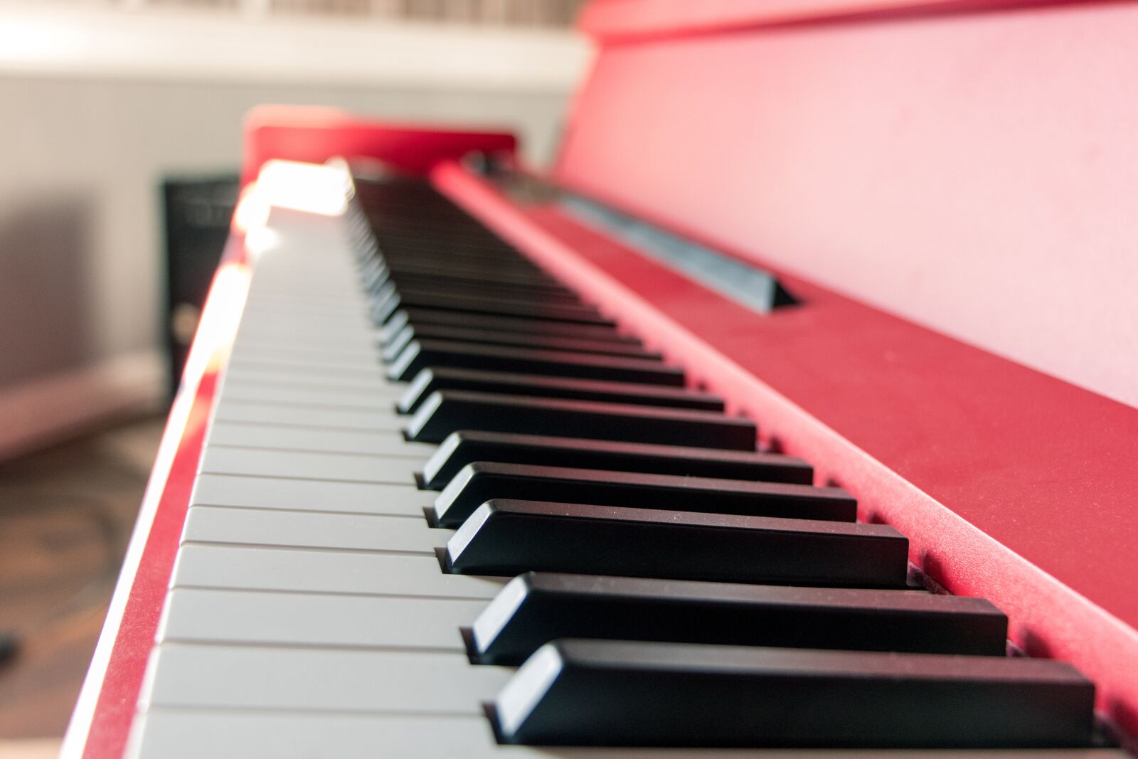Canon EF-S 18-135mm F3.5-5.6 IS USM sample photo. Piano, red, electric photography