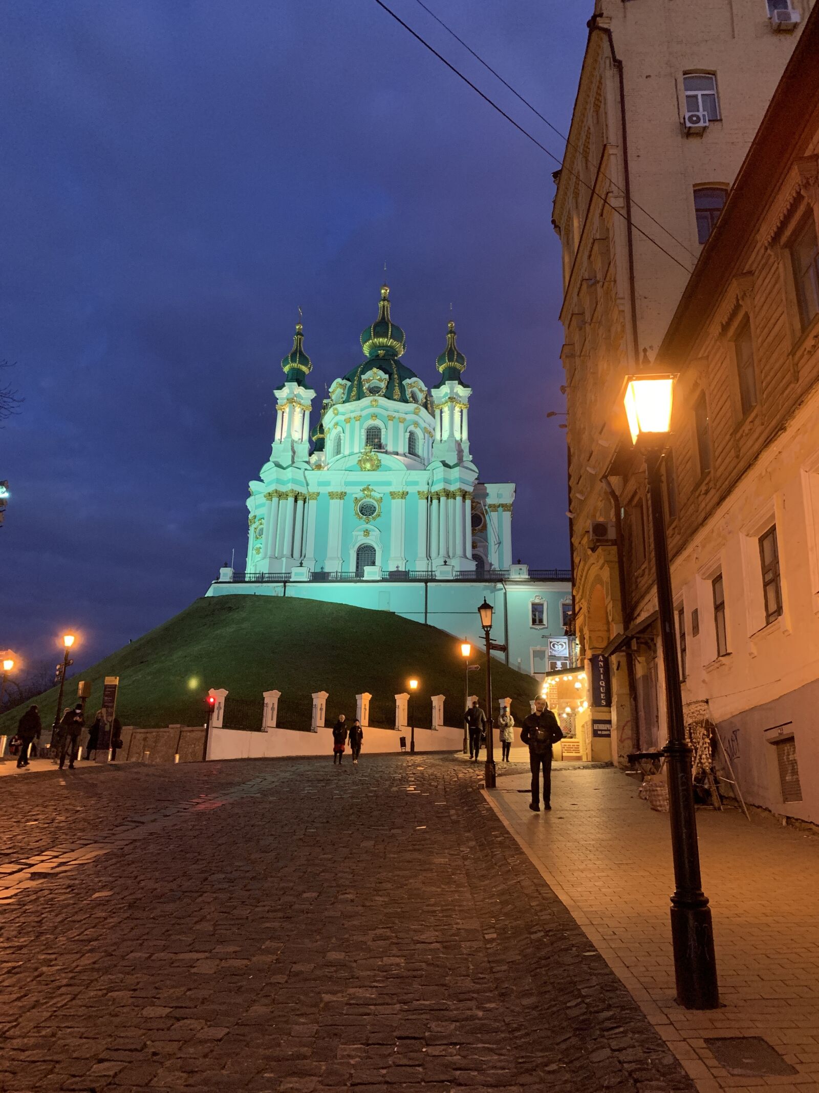 iPhone XS back dual camera 4.25mm f/1.8 sample photo. Andreevsky, church, kiev photography