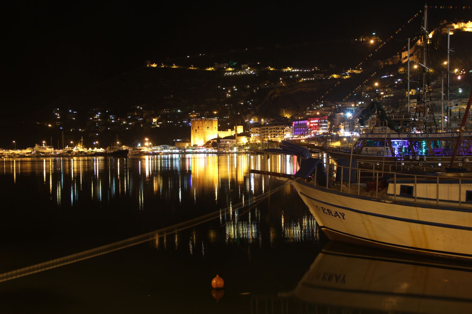 Canon EOS 550D (EOS Rebel T2i / EOS Kiss X4) sample photo. Alanya, night, antalya photography
