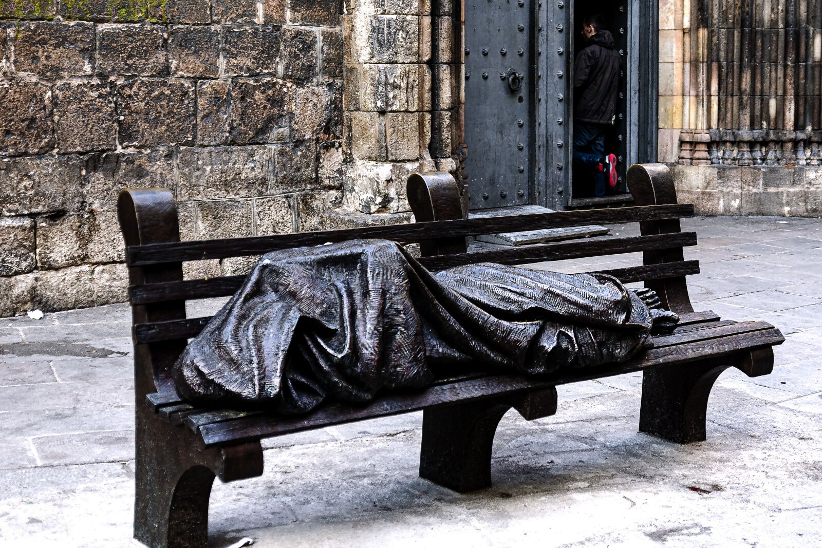 Nikon D7100 sample photo. Barcelona, catalonia, homeless photography