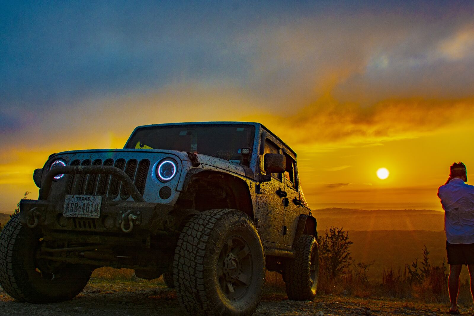 Nikon D7100 sample photo. Jeep, outdoors, sunset photography