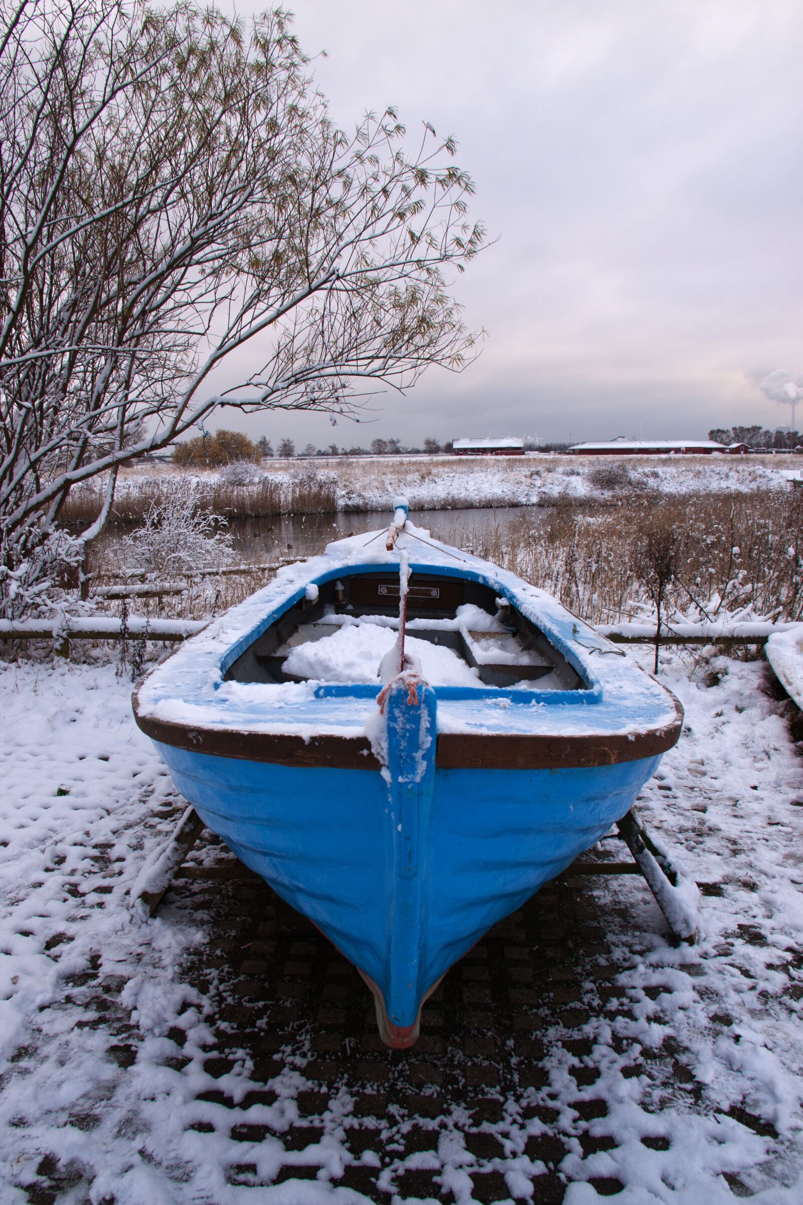 Canon EOS 50D sample photo. Winter, boat, snow photography