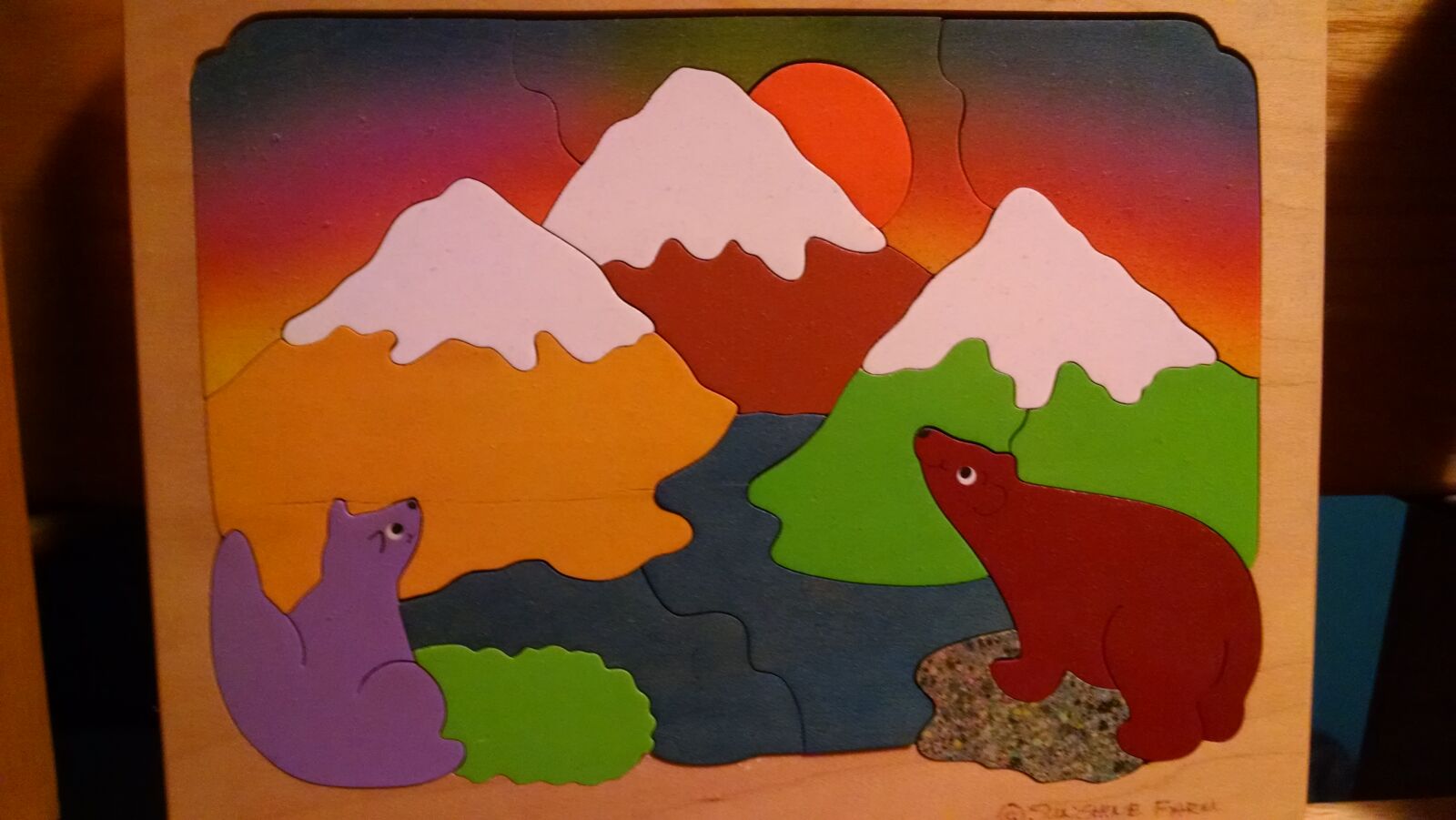 Motorola Moto X (1st Gen) sample photo. Mountains, night, puzzle, sunset photography