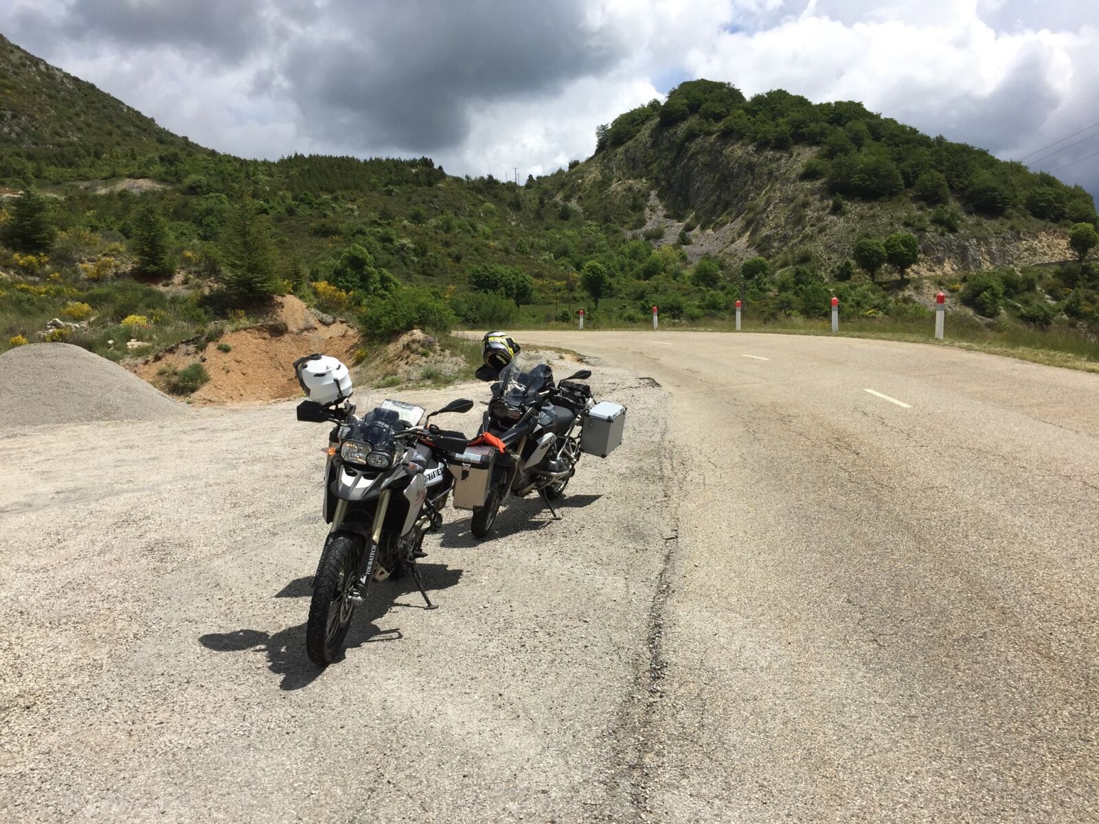 Apple iPhone 6 sample photo. Motorcycle, alpine, road photography