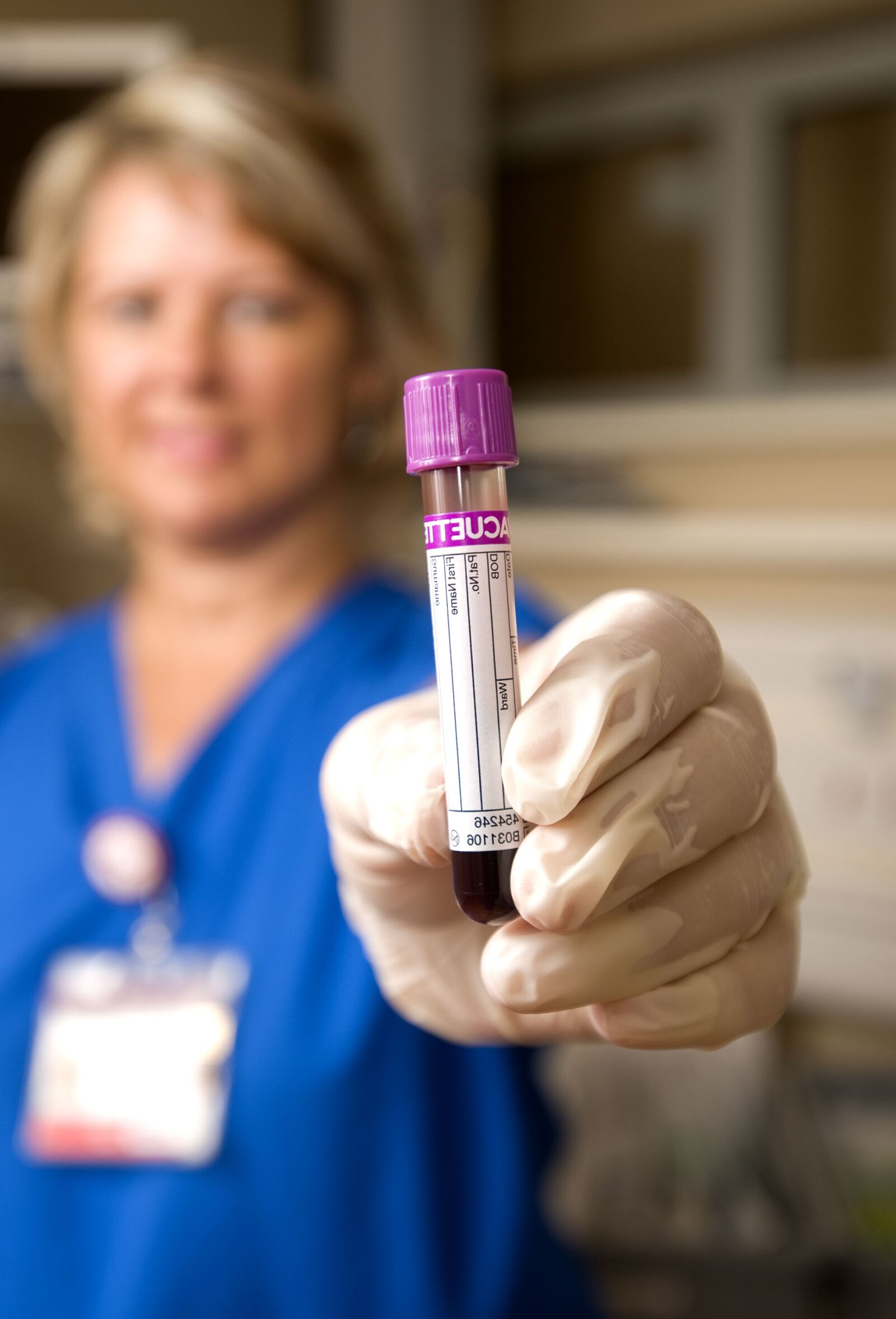 Nikon D300 sample photo. Test tube, blood, doctor photography
