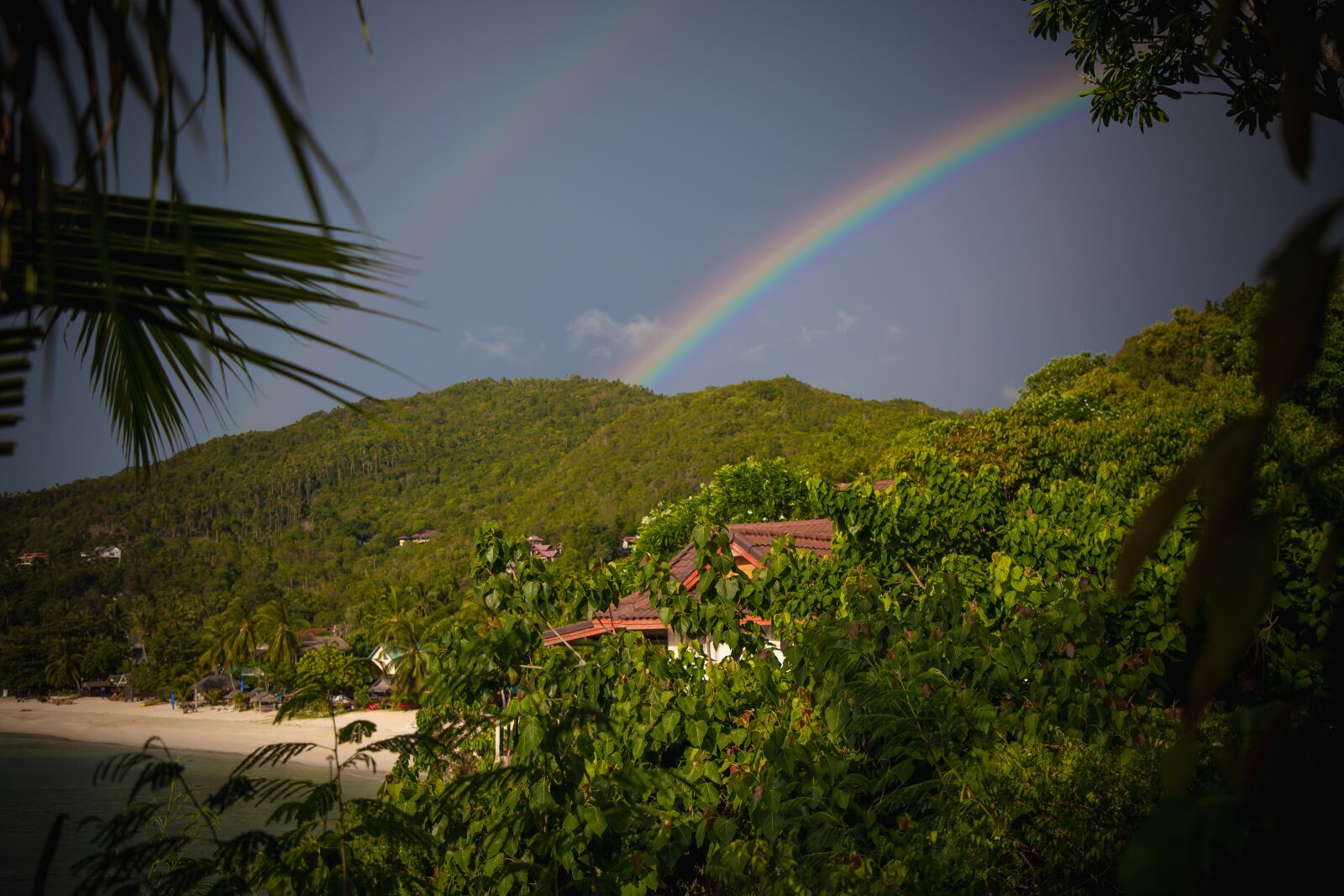 Canon EOS 6D Mark II sample photo. Double rainbow, rainbow, tropical photography