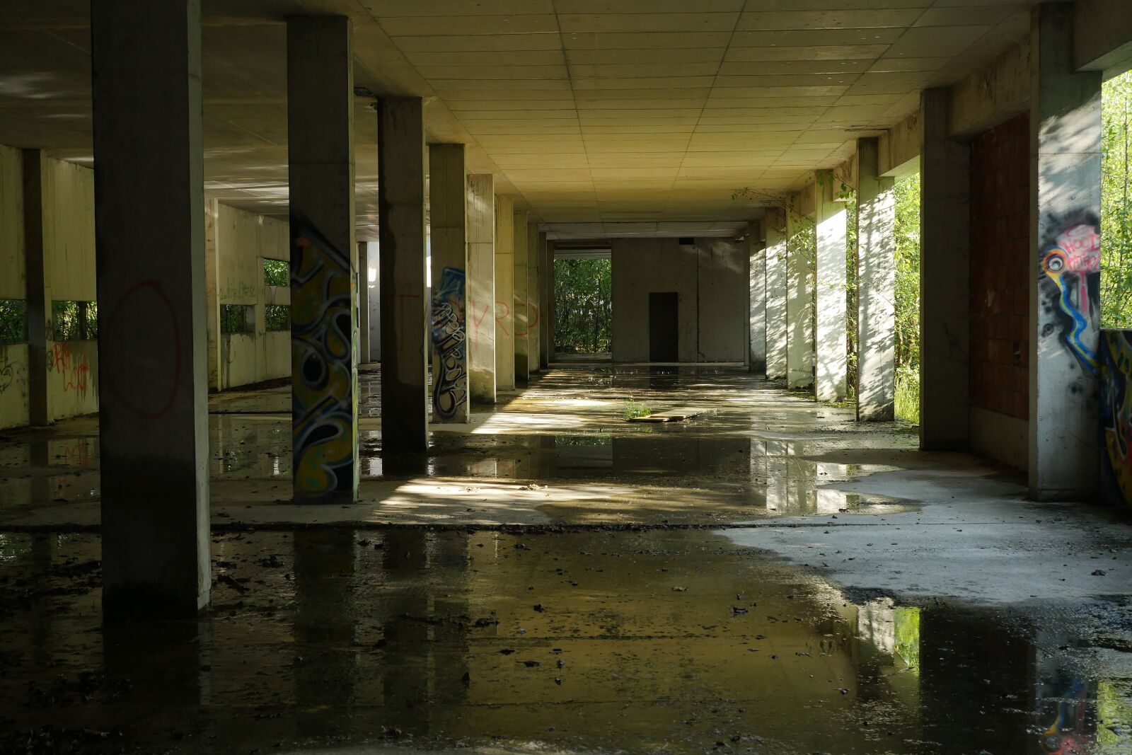 Panasonic Lumix DMC-GX8 sample photo. Pforphoto, hall, ruin photography