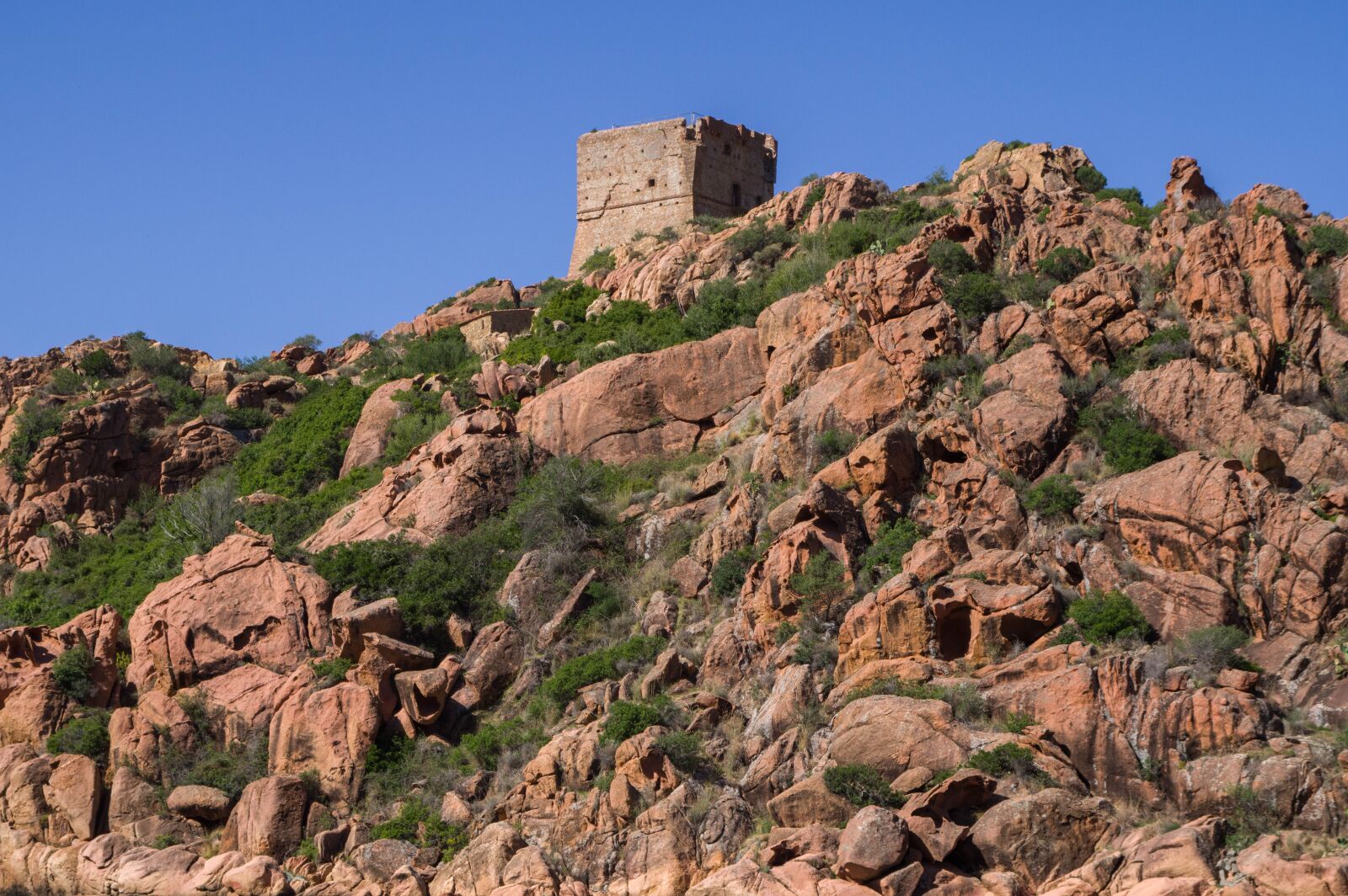 Pentax KP sample photo. Corsican, port, tower photography
