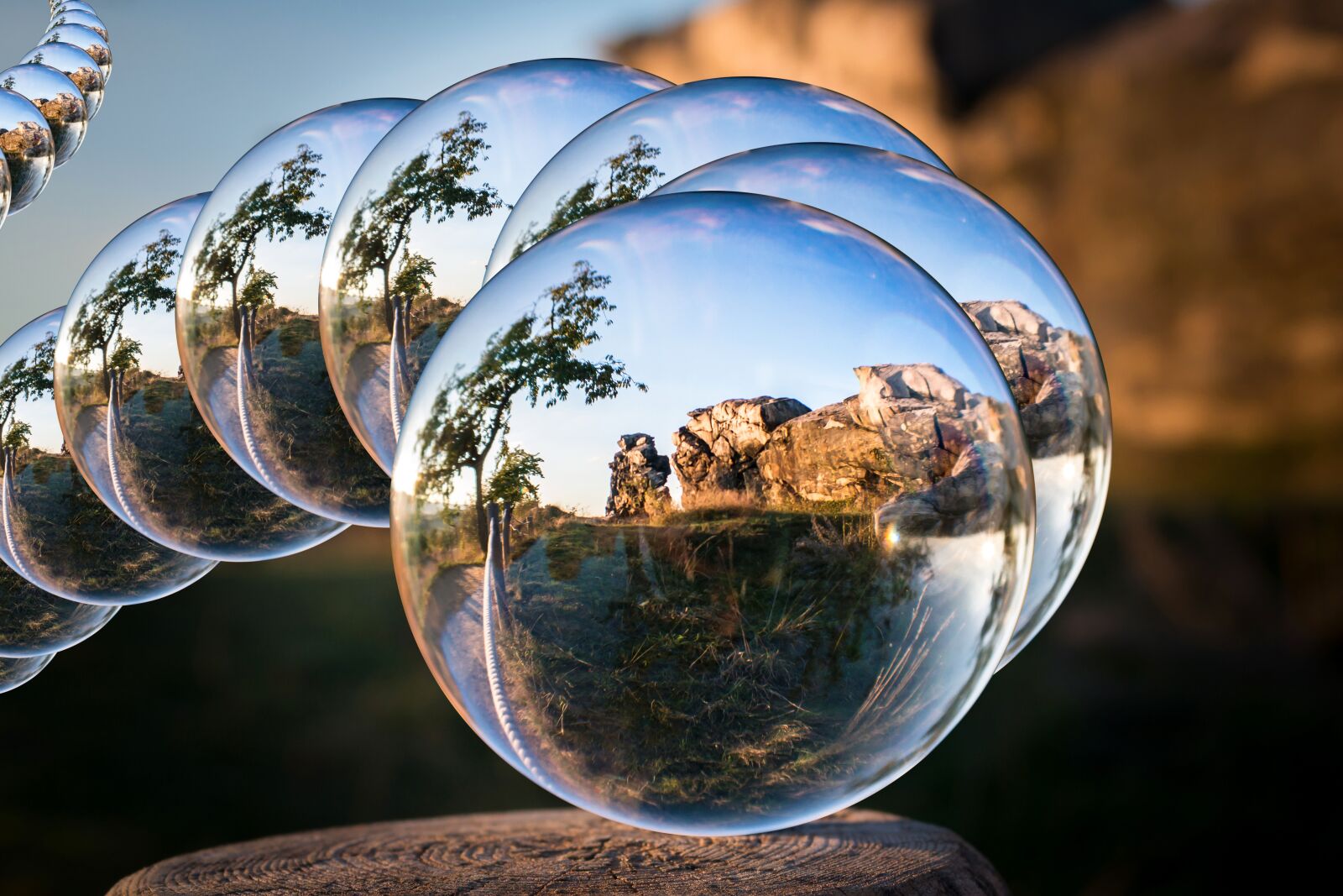 Samsung NX300M sample photo. Glass ball, devil's wall photography