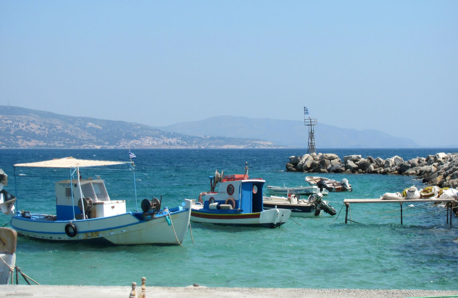 Canon PowerShot SX120 IS sample photo. Greece, samos, boat photography
