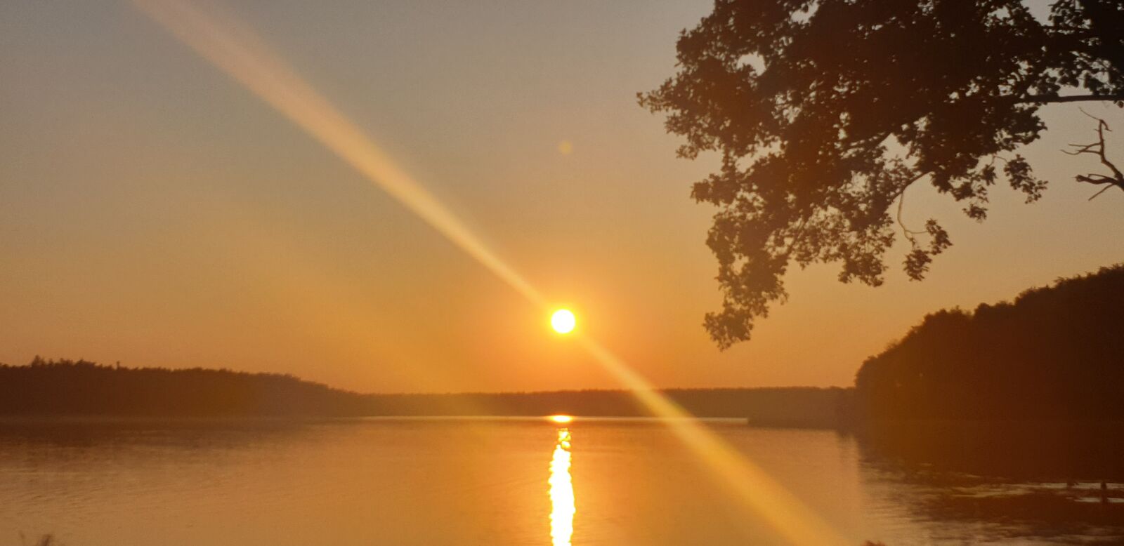 Samsung Galaxy S9 sample photo. Stechlinsee, see, sonnenuntergang photography