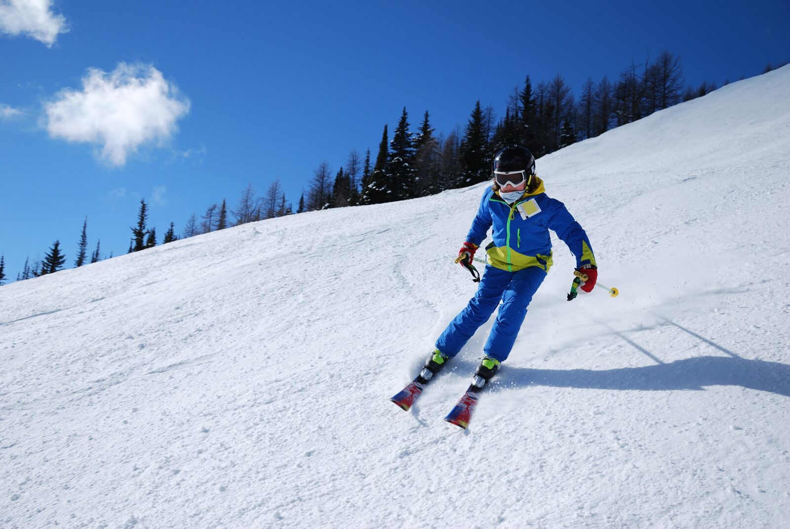 Nikon D60 sample photo. Snow, winter, sport photography
