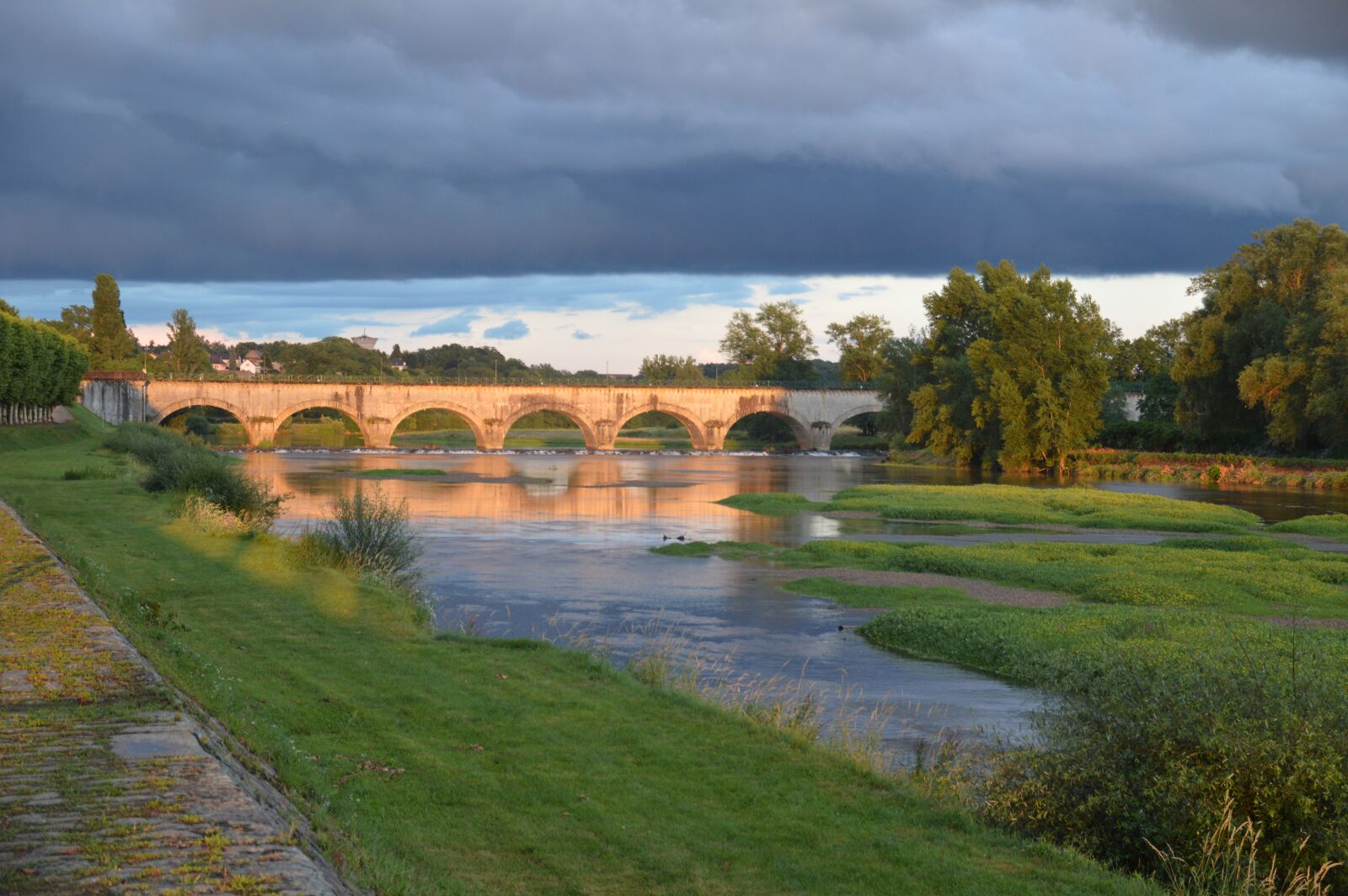 Nikon D3200 sample photo. Evening sky, bridge, twilight photography
