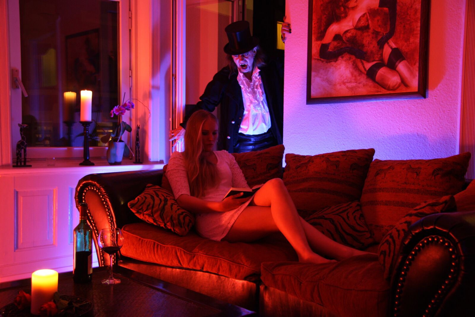 Canon EOS 40D sample photo. Woman, horror, monster photography