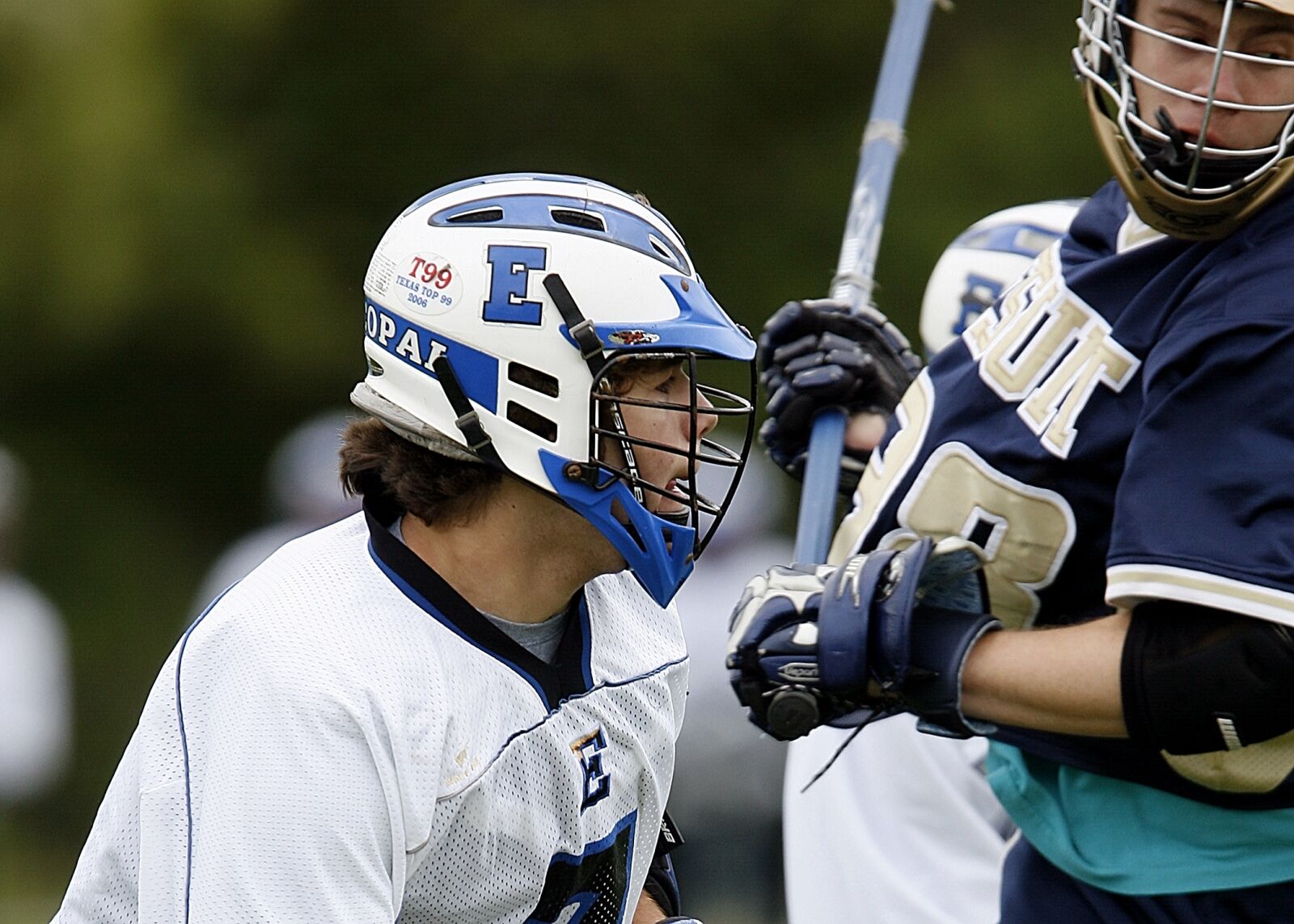 Canon EOS-1D Mark II N sample photo. Lacrosse, player, helmet photography