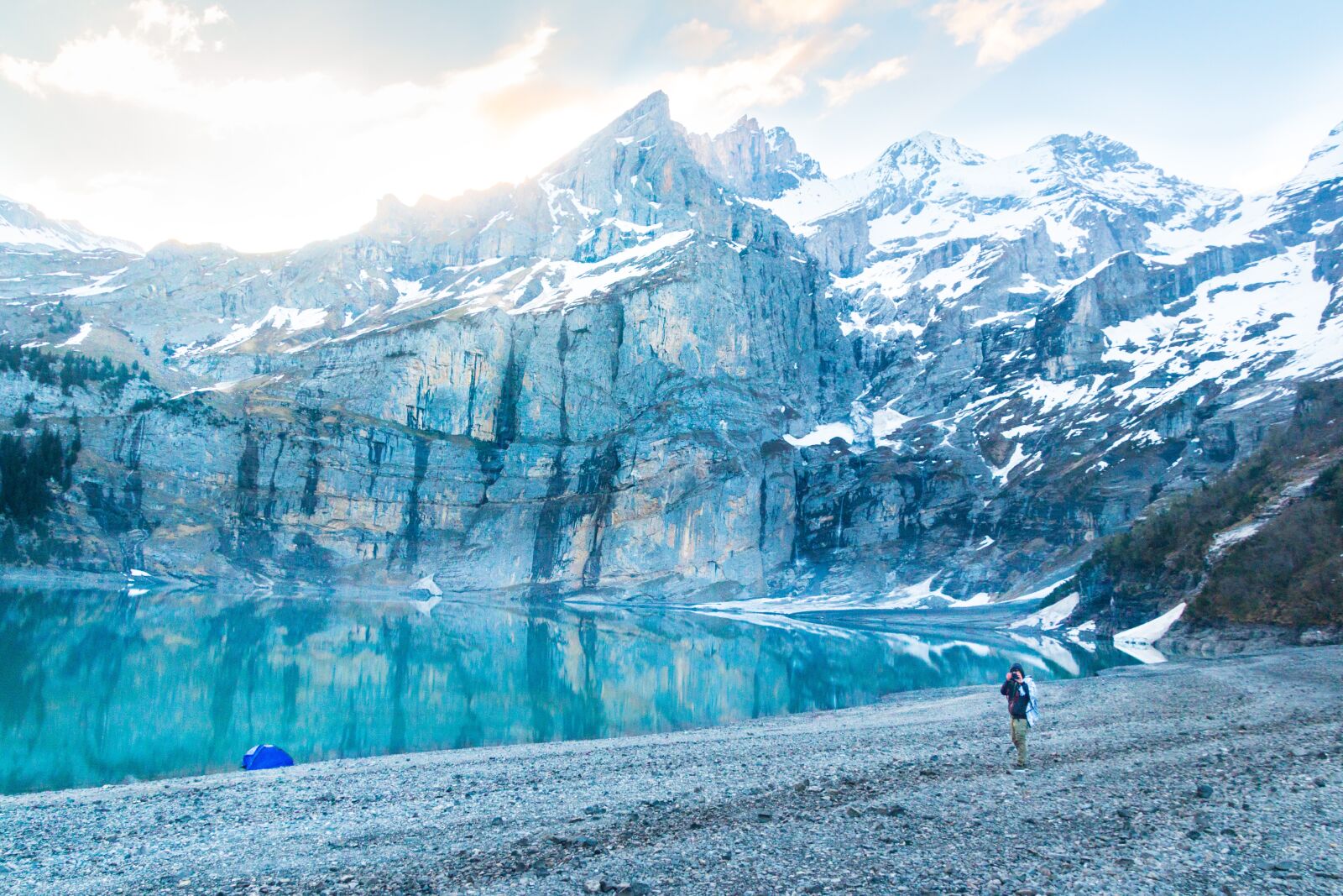 Canon EOS 70D sample photo. Camper, bergsee, alpine photography