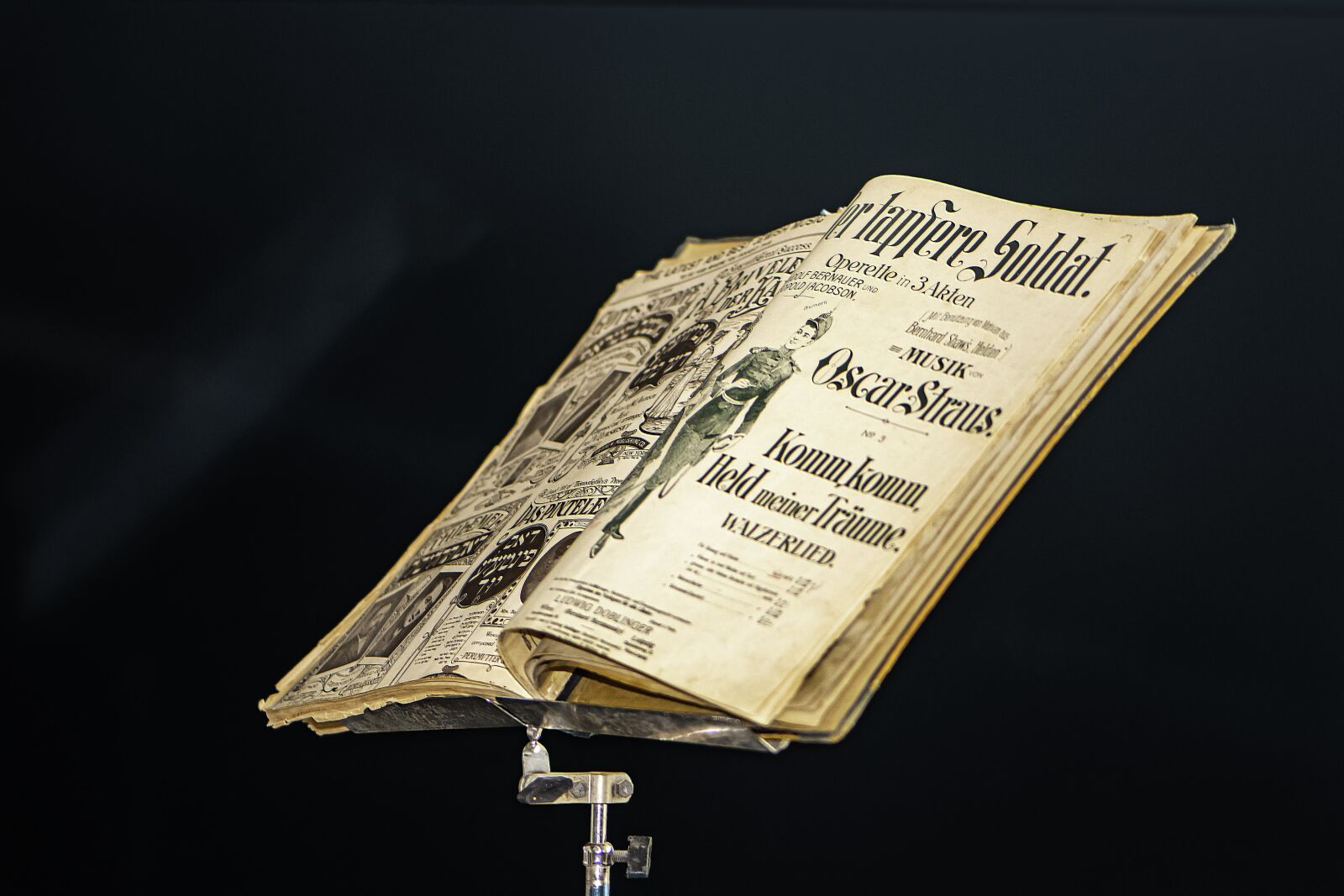 Nikon D5600 sample photo. Music stand, old print photography