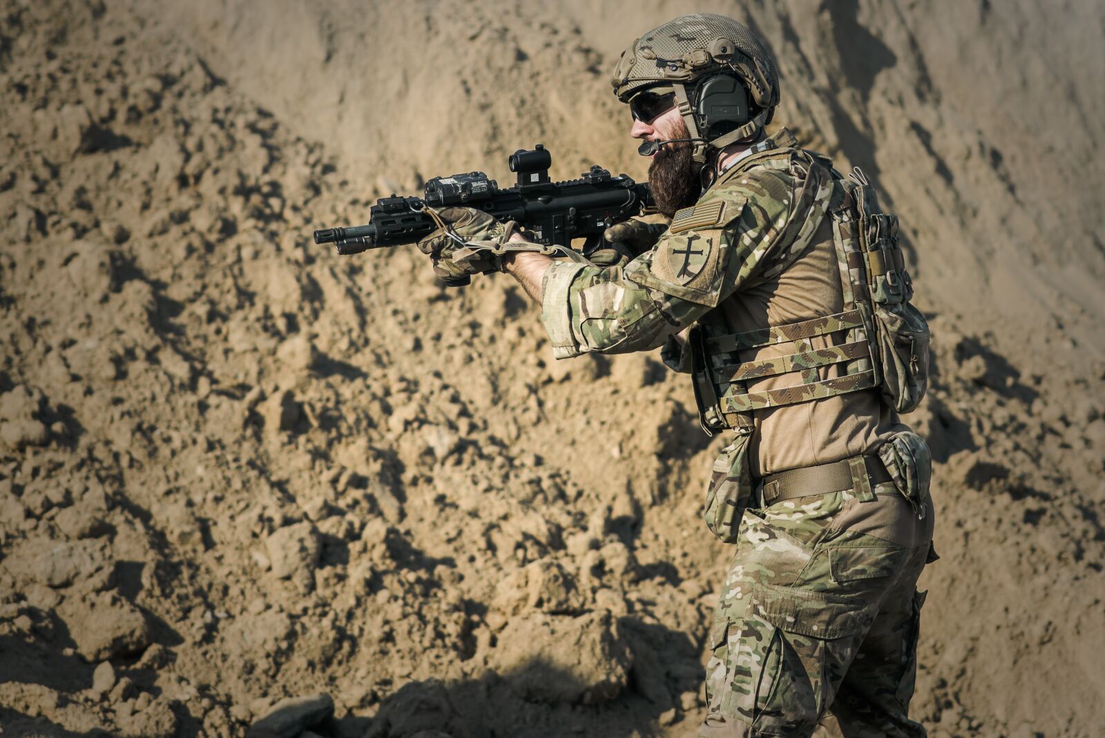 Nikon D600 sample photo. War, desert, guns photography