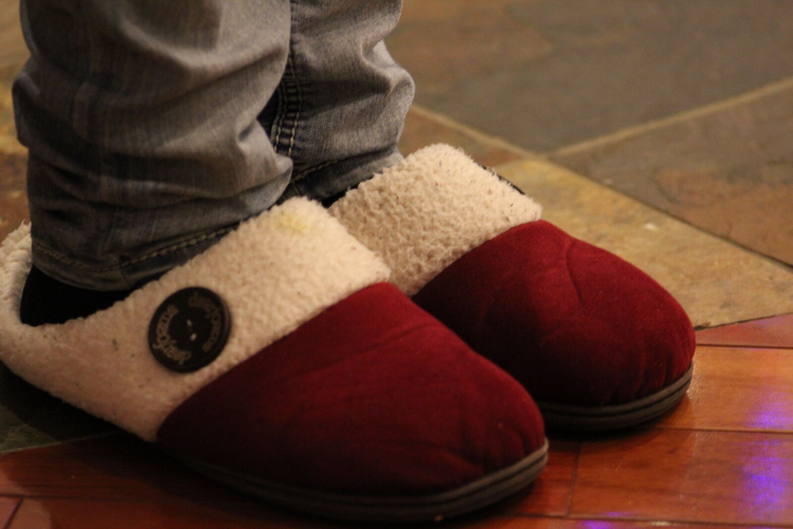 Canon EF 75-300mm f/4-5.6 sample photo. Comfort, home, slippers photography