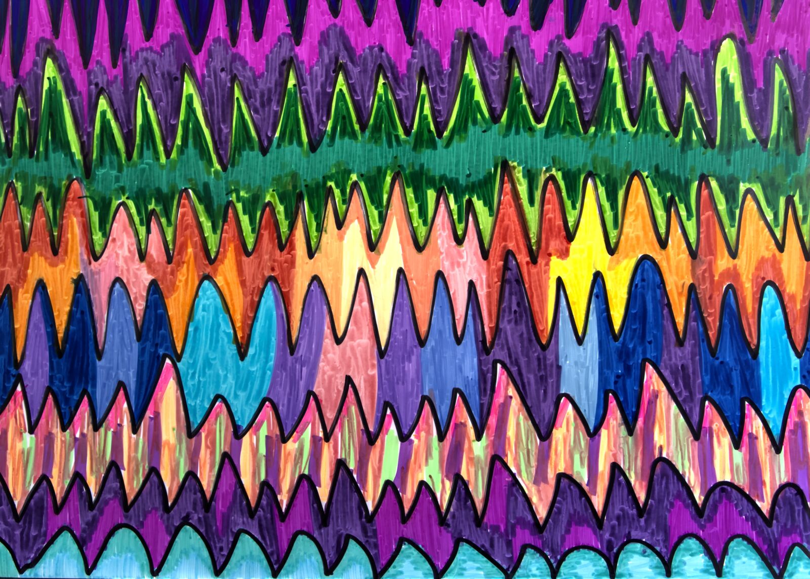 Nikon D5200 sample photo. Background, paper, felt pens photography