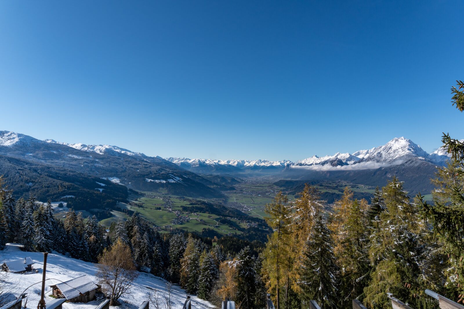 Sony a6300 sample photo. Snow, town, winter photography