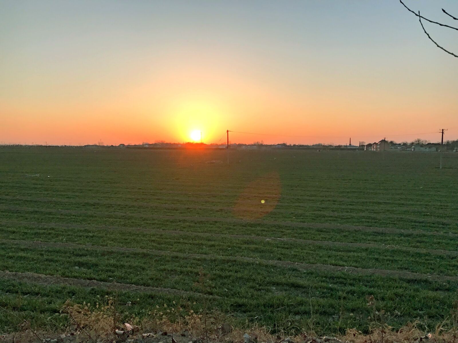 iPhone 7 Plus back dual camera 3.99mm f/1.8 sample photo. Country sunset, sunset, path photography