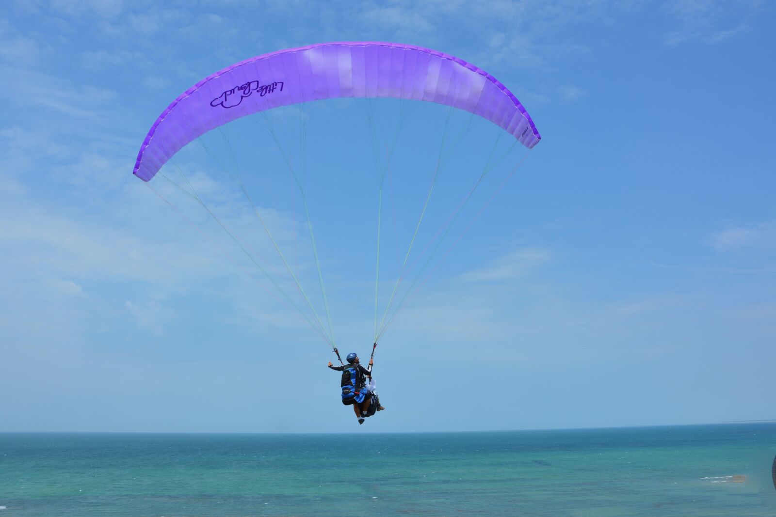 Nikon D5200 sample photo. Paragliding, paraglider, veil purple photography