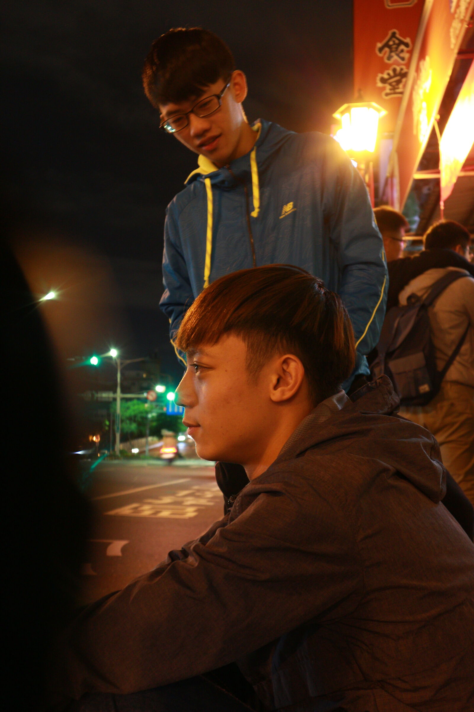 Canon EOS M sample photo. Man, working, at, night photography