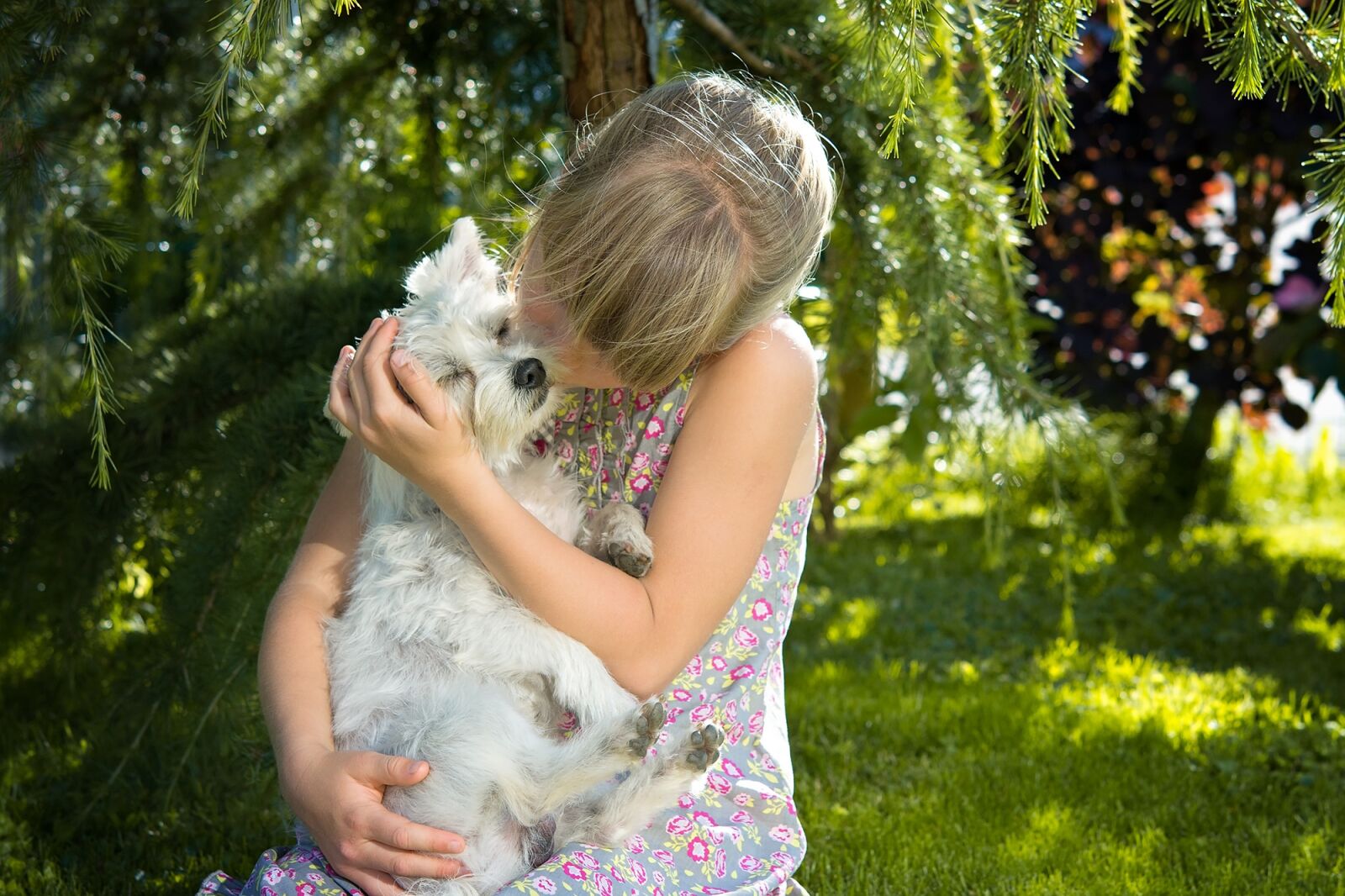 Nikon D7100 sample photo. Child, girl, dog photography