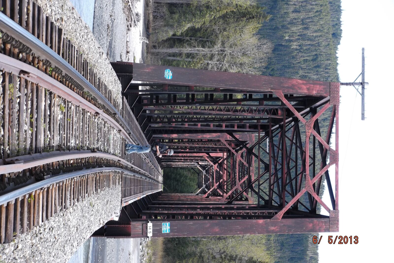 Fujifilm FinePix T410/Walmart sample photo. Alaskan, bridge, train tracks photography