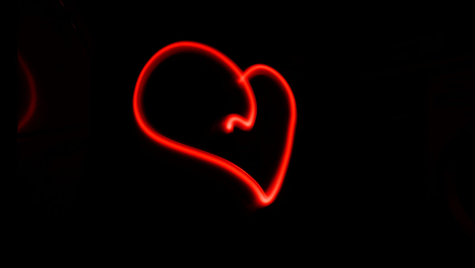 Fujifilm X-M1 sample photo. Dark, heart, light, red photography