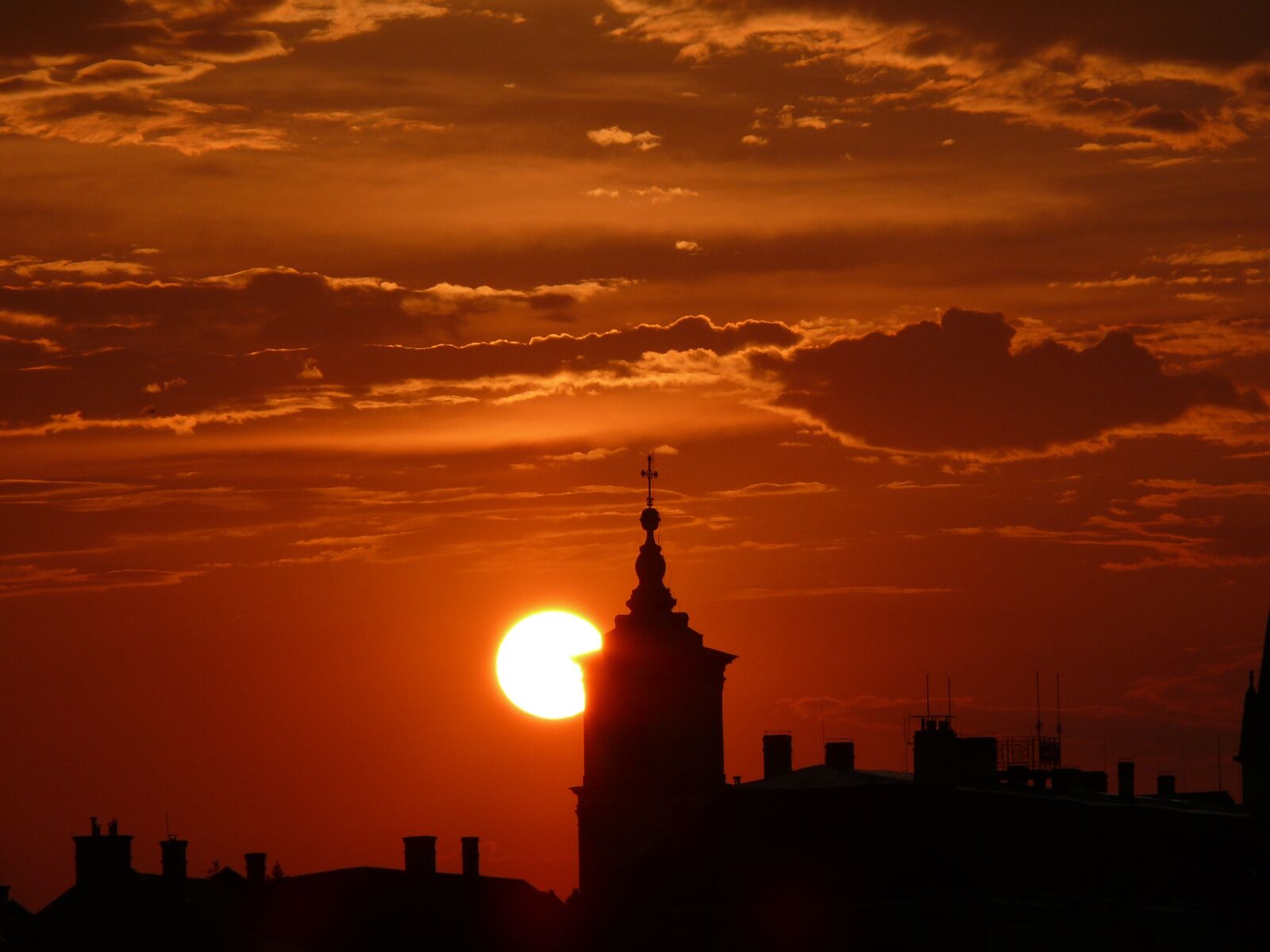Panasonic DMC-FZ50 sample photo. Sunset, veszprém, castle photography