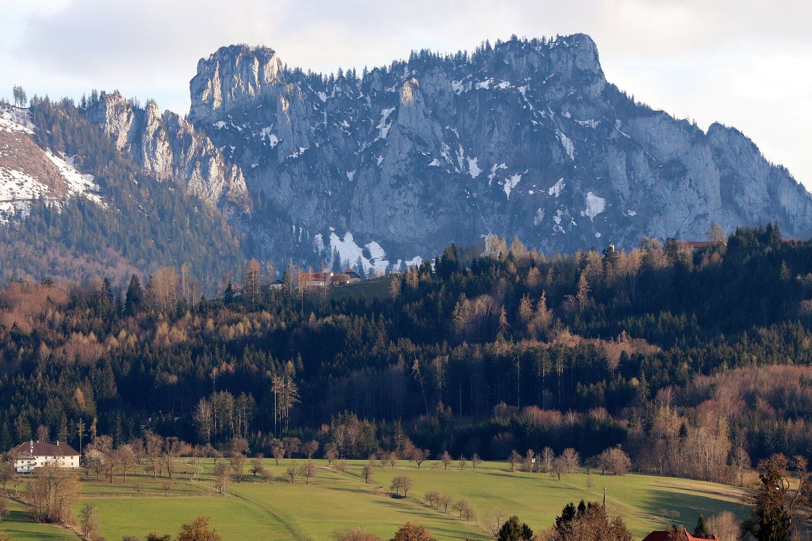 Canon EF 70-300 F4-5.6 IS II USM sample photo. Alpine foothills, mountain farm photography