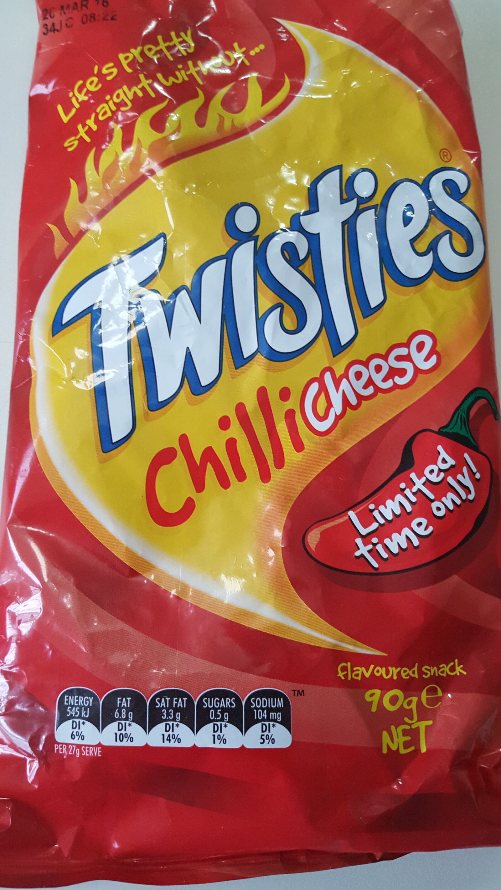 Samsung Galaxy S6 sample photo. Cheese, chilli, twisties photography