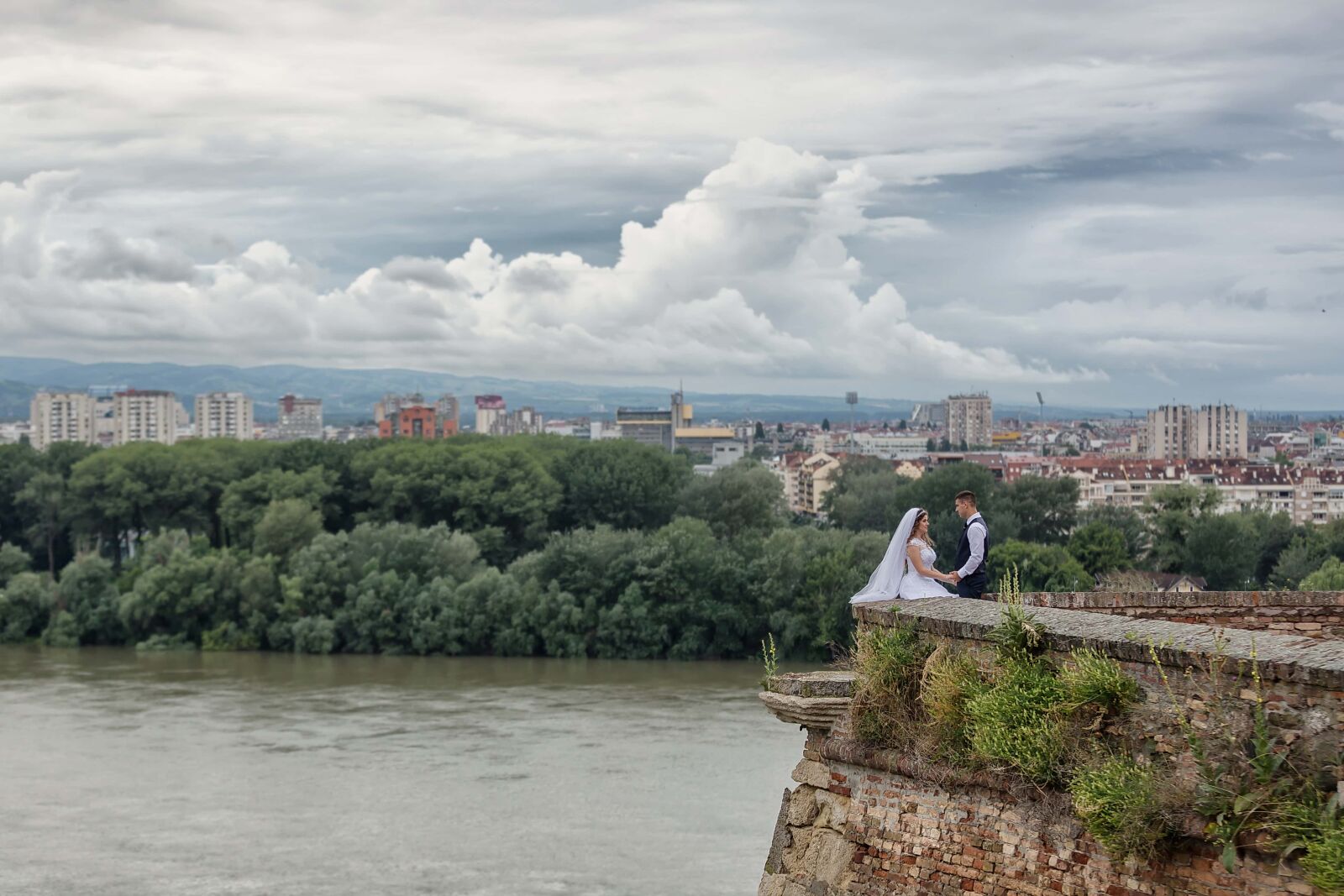 Canon EF 70-200mm F2.8L IS II USM sample photo. River, danube, panorama, bride photography