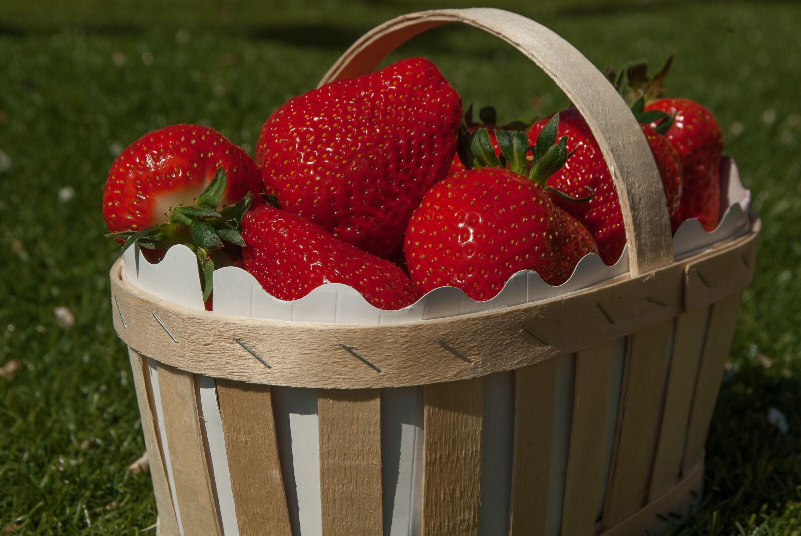 Pentax K10D sample photo. Basket strawberries, strawberry, fruit photography