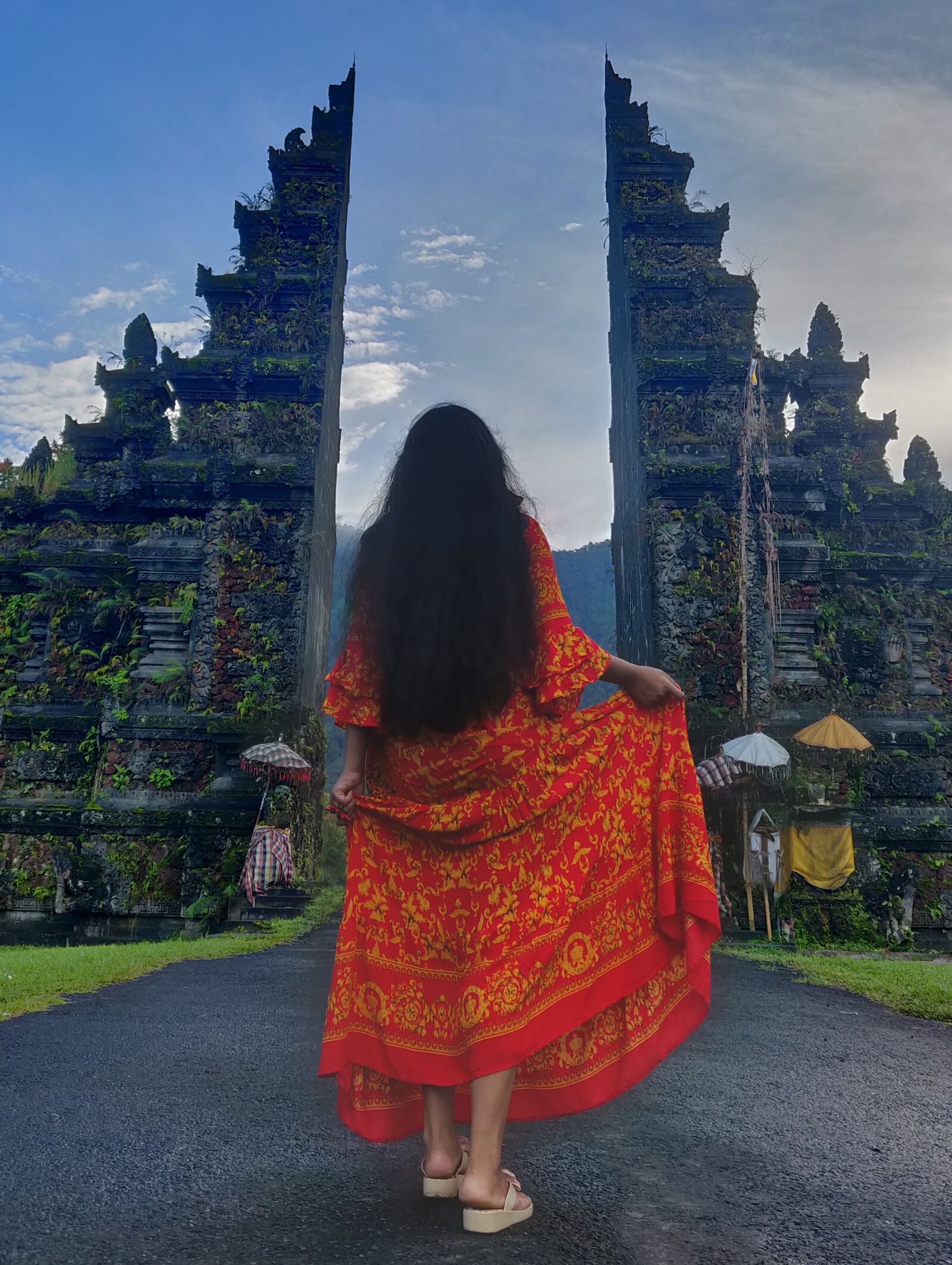 OnePlus A6000 sample photo. Handara gate, bali, north photography