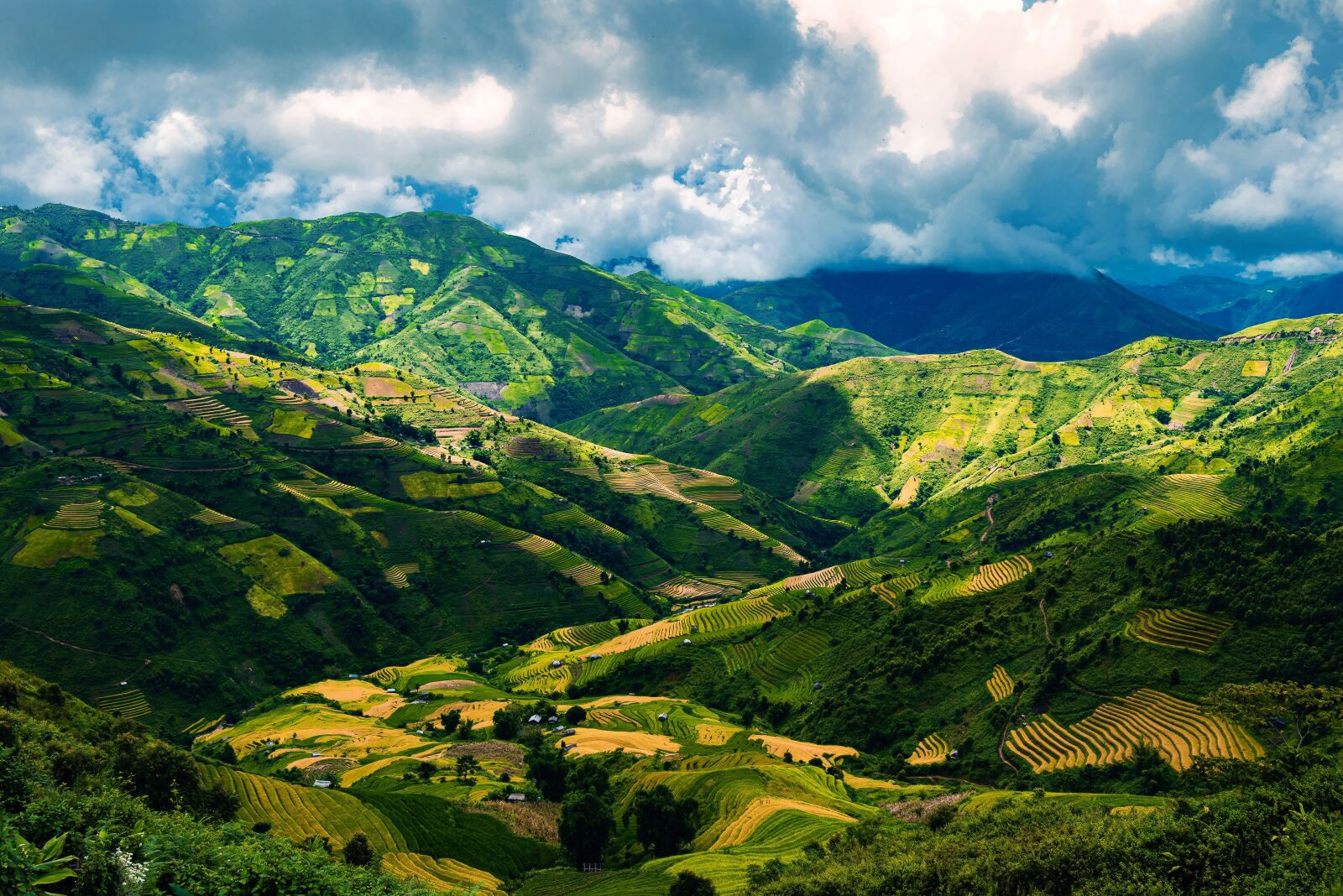 Nikon D750 sample photo. Terraces, vietnam, silk photography