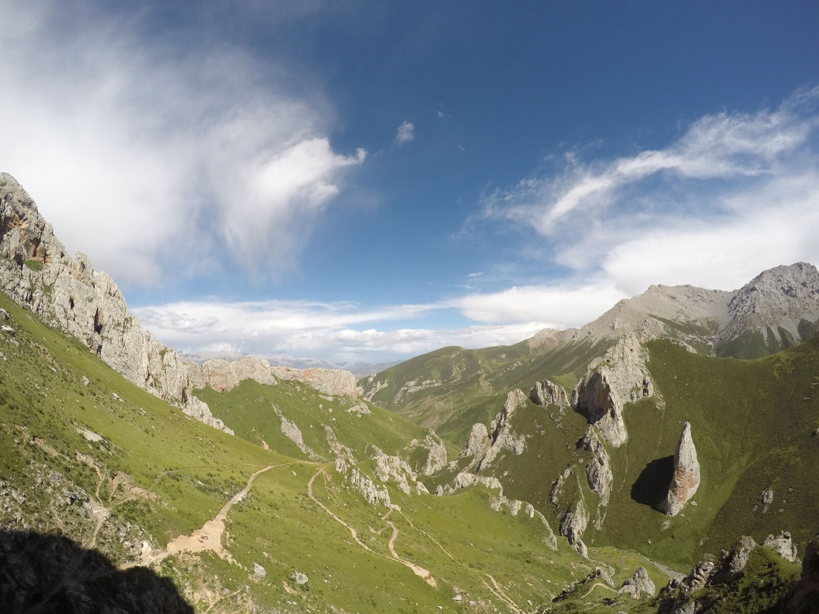 GoPro HERO4 Silver sample photo. Qinghai, mountain, blue white-a photography