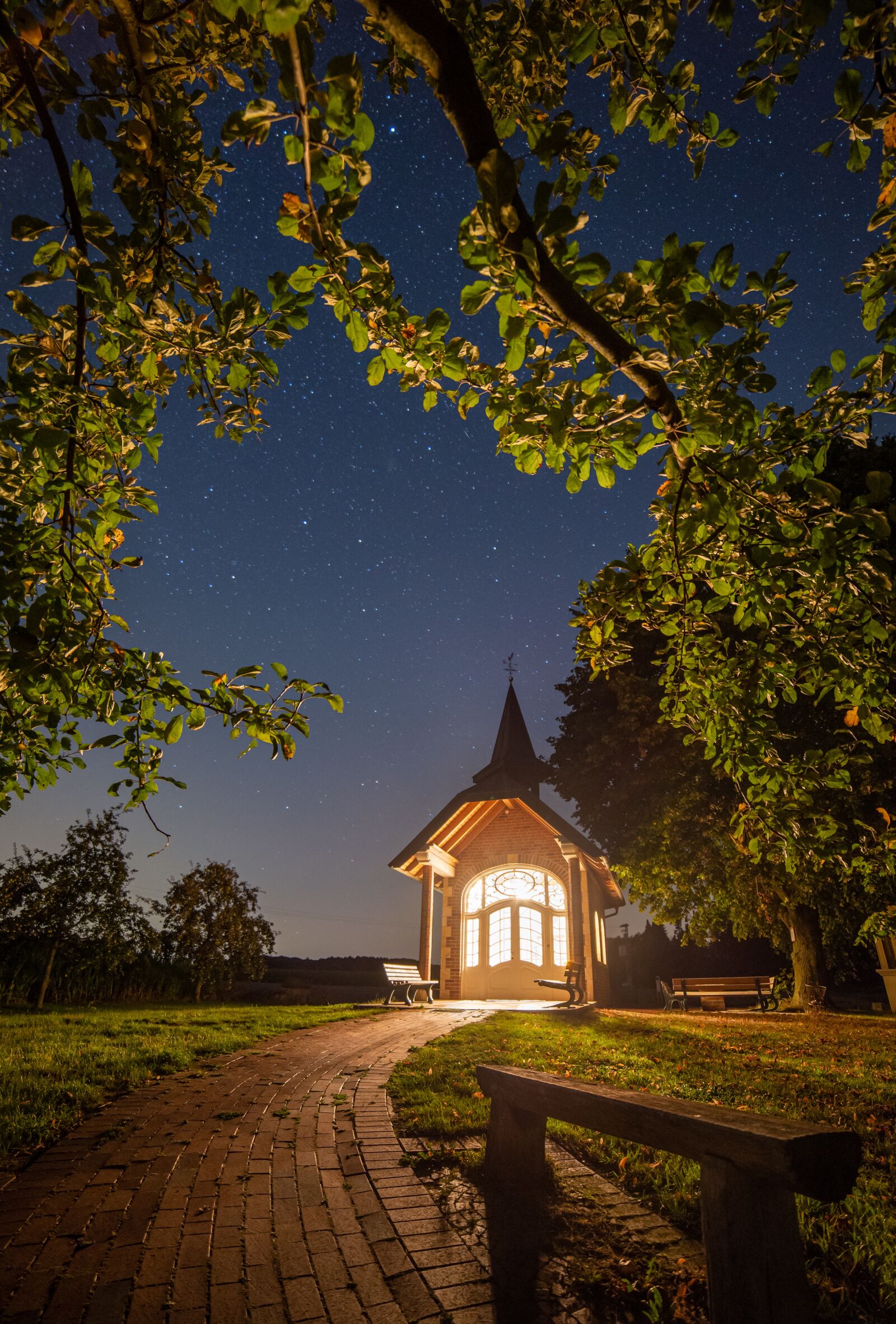 Nikon D600 sample photo. Chapel, night, church photography