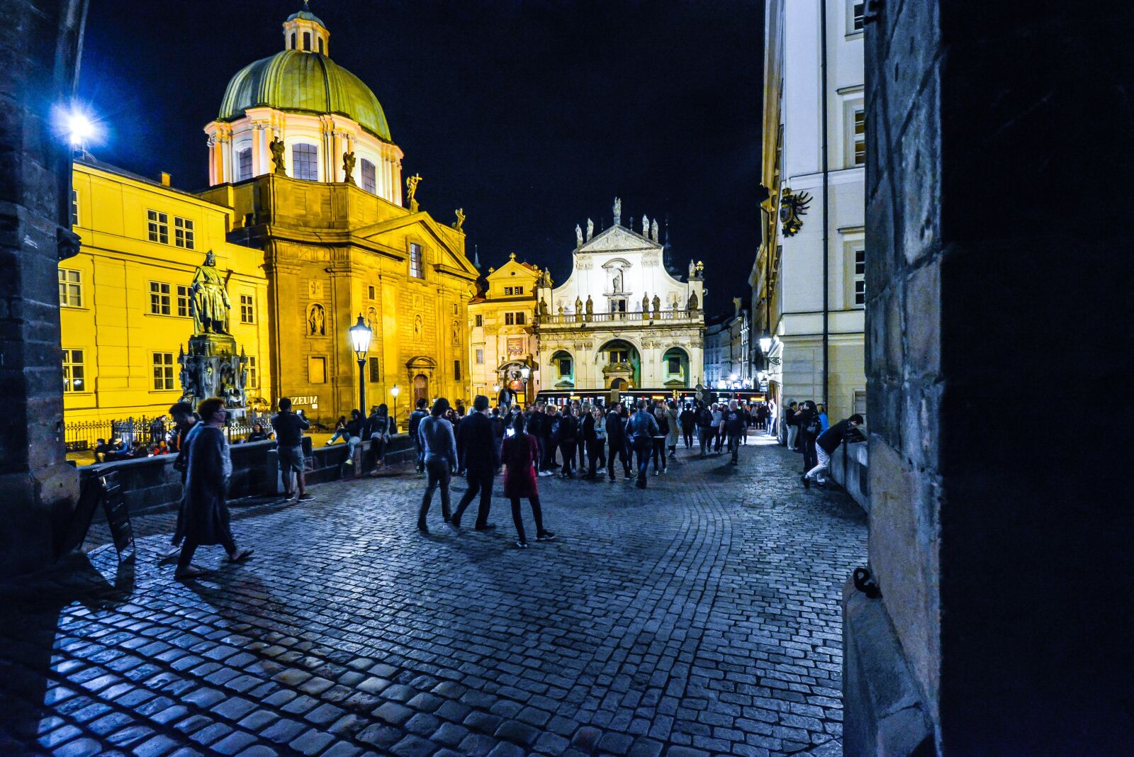 Nikon D5200 sample photo. Prague, dome, night photography